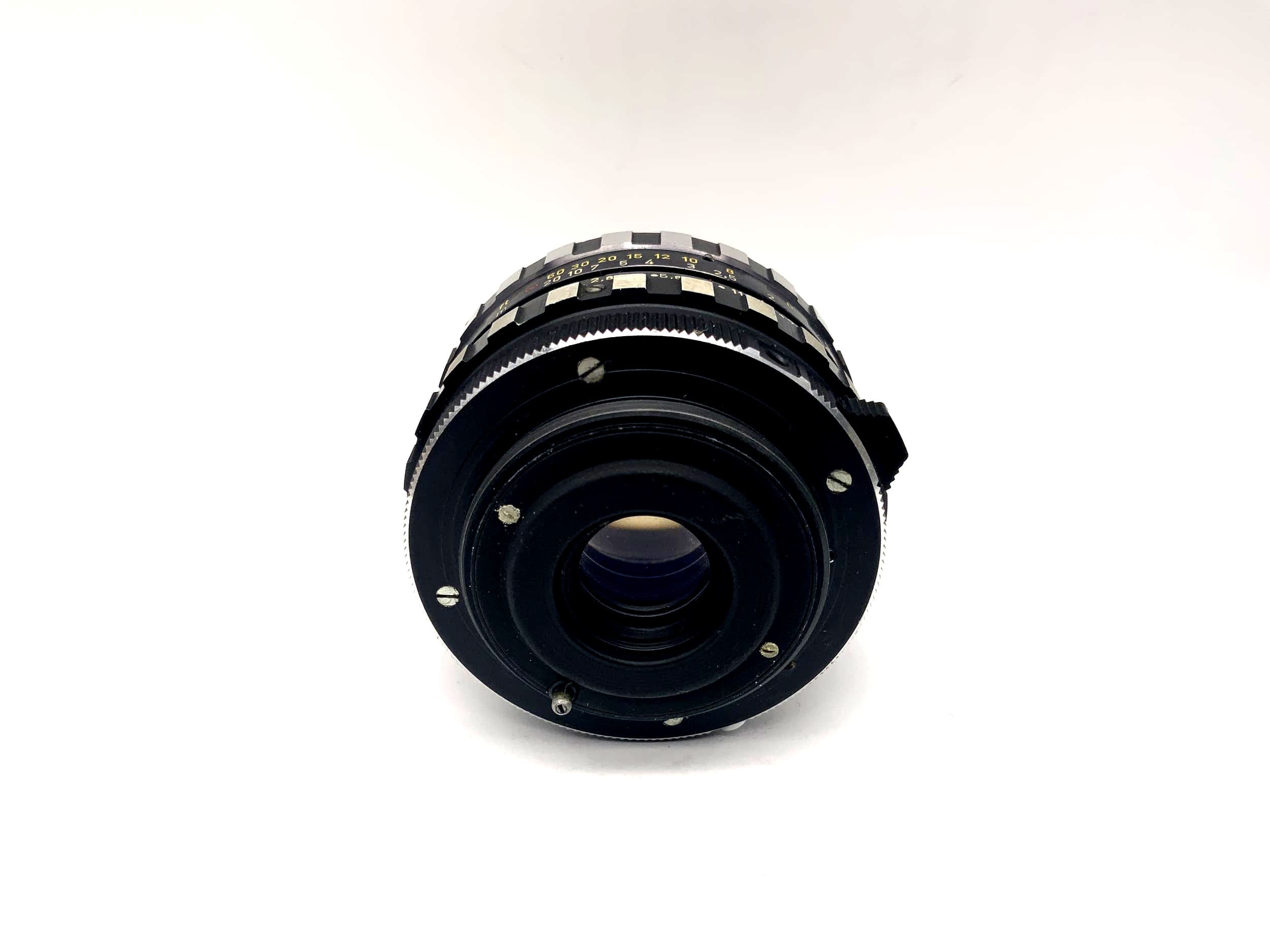 Objectif A.Schacht Ulm 50 mm 1:2,8 Travenar R Zebra pour appareil photo (M42)