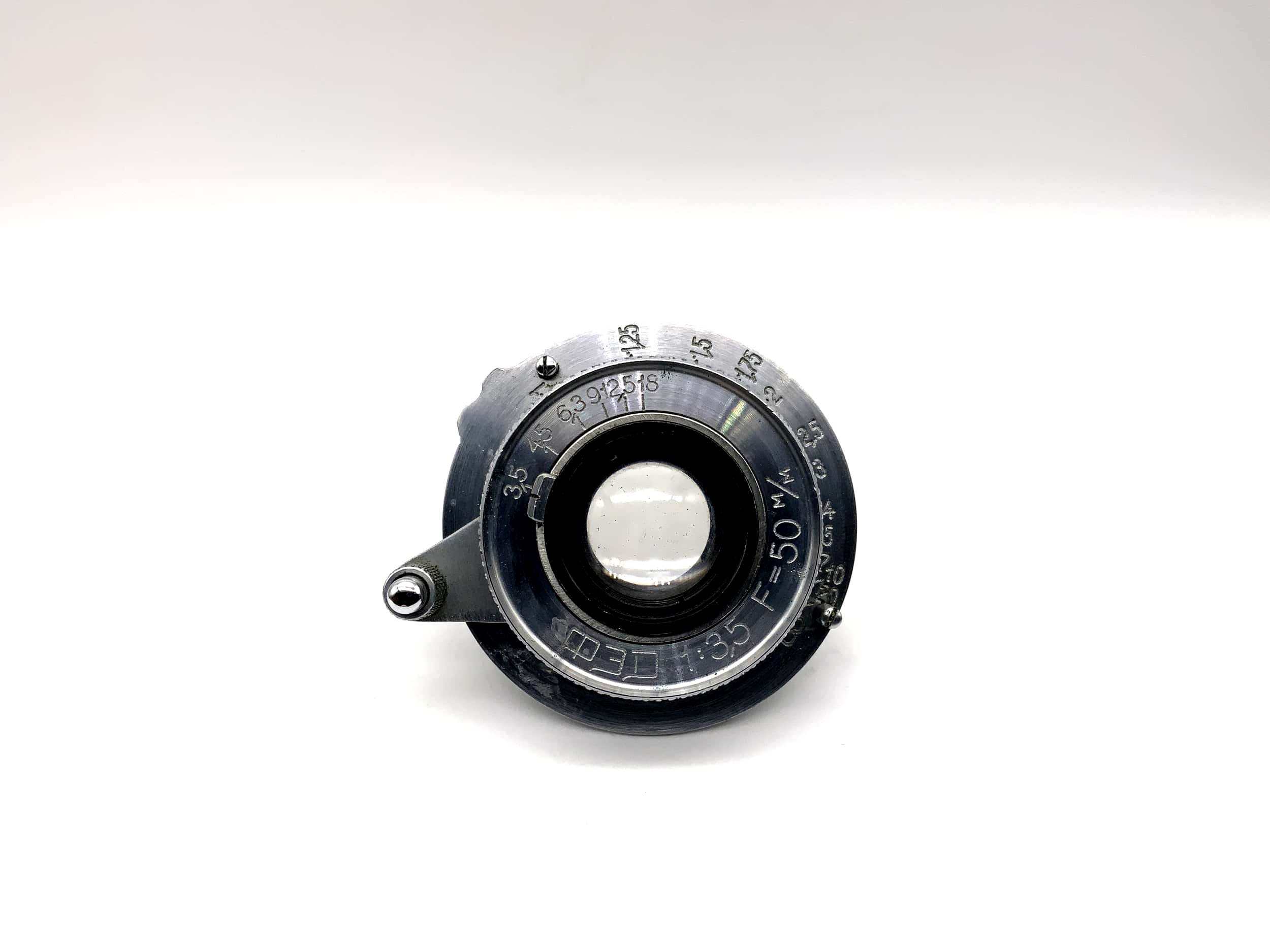 Objectif FED 50 mm 1:3,5 pour appareil photo Leica (M39)