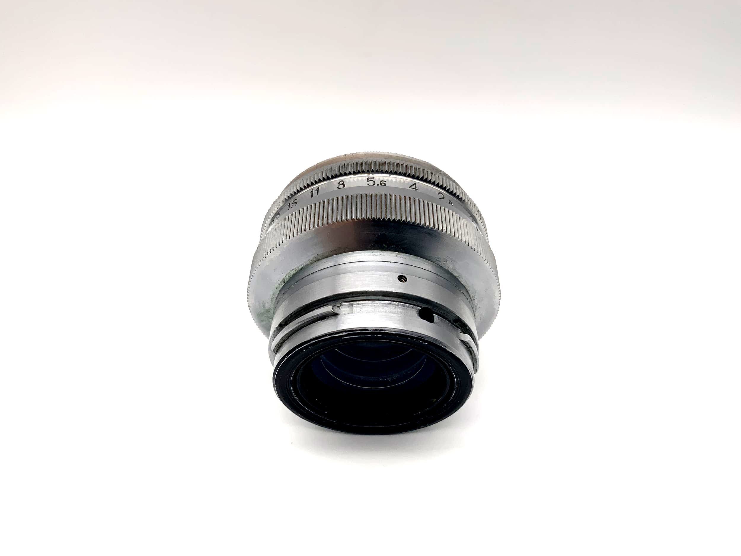 Objectif KMZ 50 mm 1:2 pour appareil photo Jupiter 8M (Contax RF)