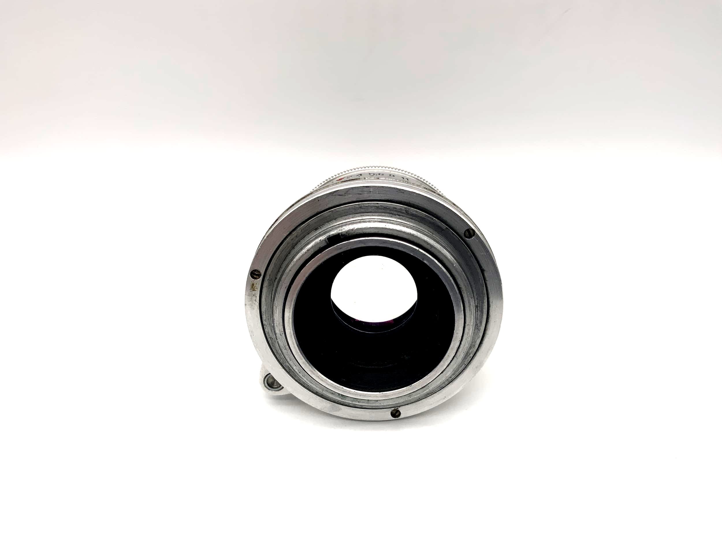 Objectif KMZ 5cm 1:2 Jupiter 8 rouge P 50mm (M39)