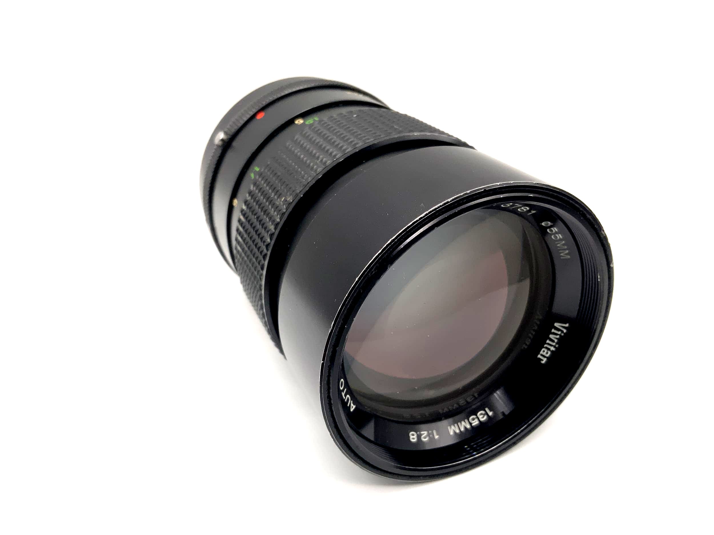 Objectif Vivitar 135 mm 1:2.8 Téléobjectif automatique pour appareil photo (Konica AR)