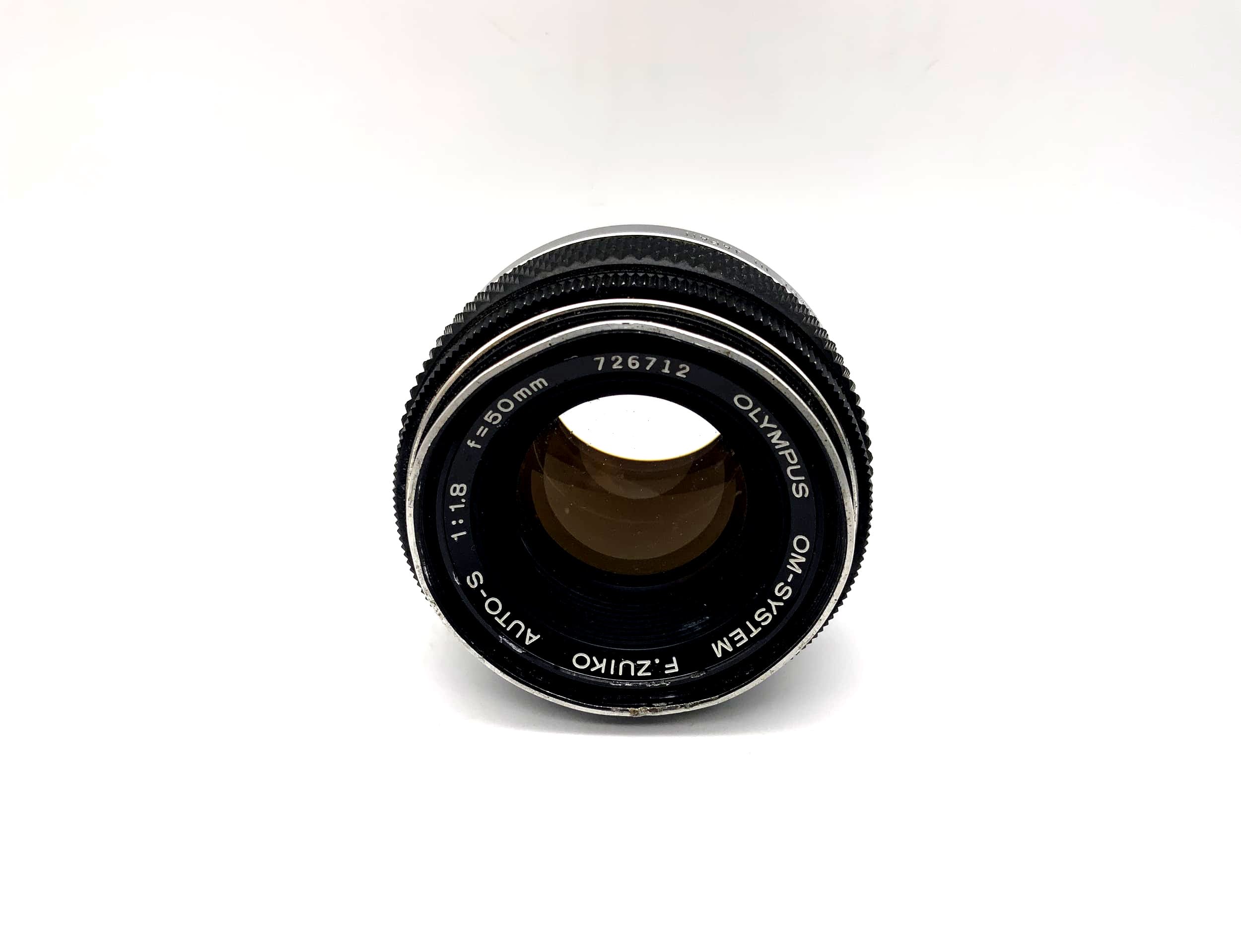 Objectif Olympus 50 mm 1:1,8 Système Auto-S OM Objectif d'appareil photo F.Zuiko (Olympus OM)