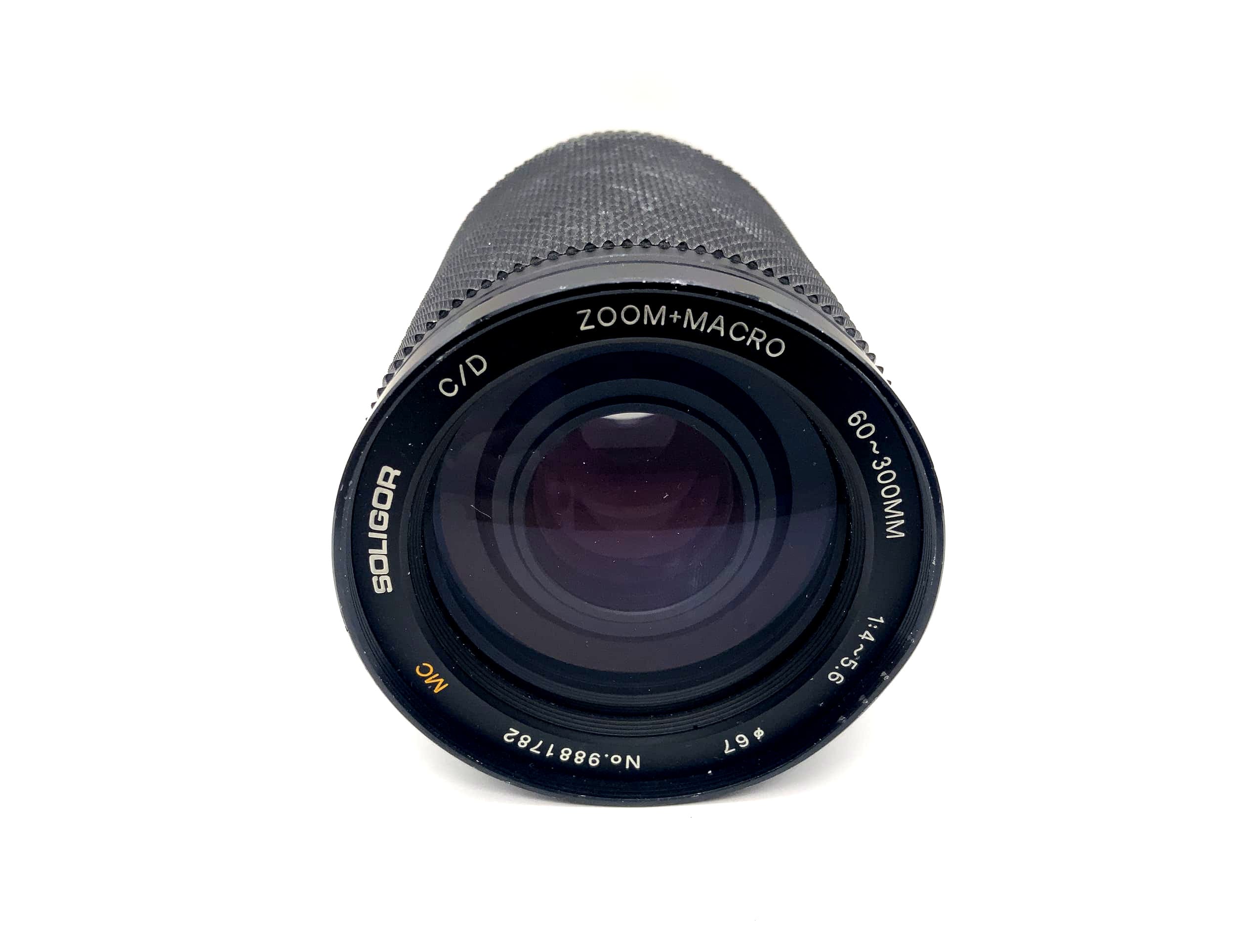 Soligor 60-300mm 1:4-5.6 Lens C/D Zoom+Macro MC Camera Lens (Minolta MD)
