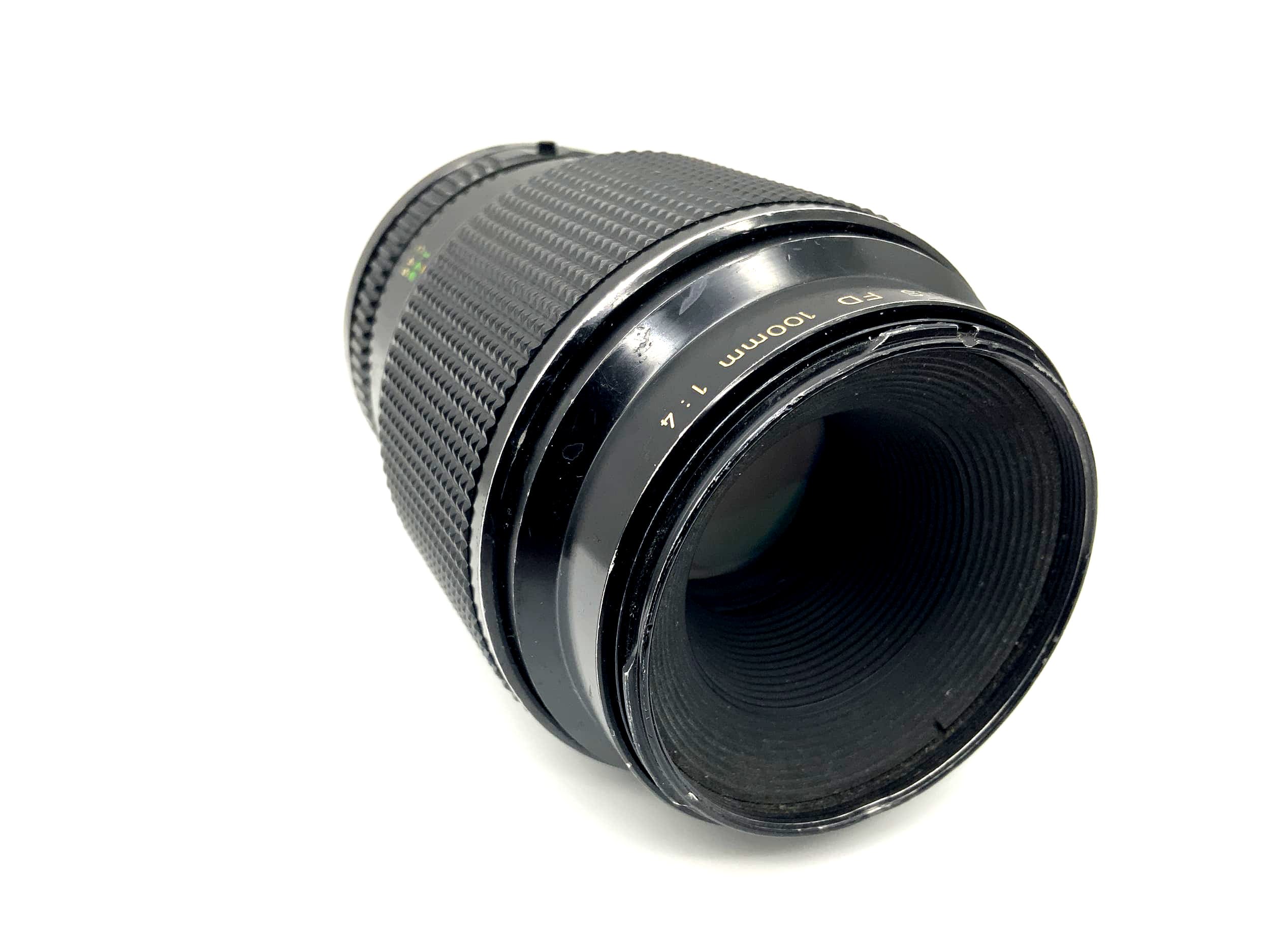 Canon 100mm 1:4 Macro Lens FD Camera Lens (Canon FD) Read text