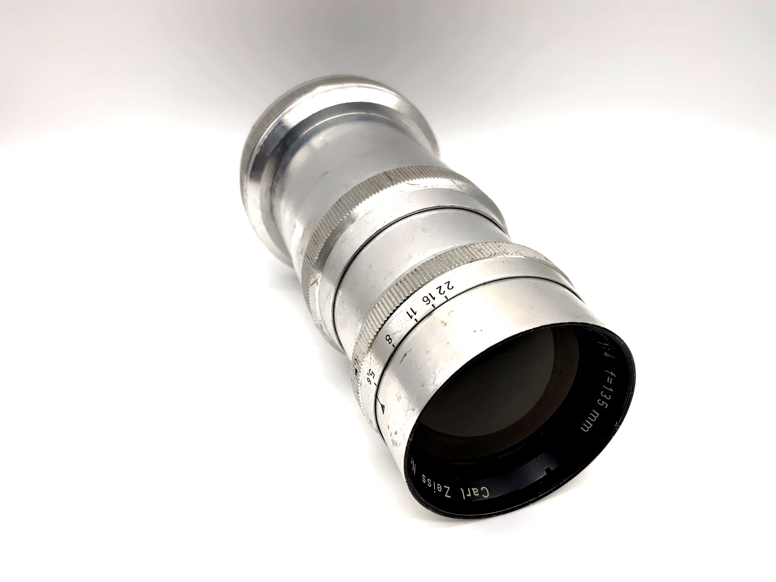 Objectif Carl Zeiss 135 mm f/4 Sonnar pour appareil photo (Contax RF) Lire le texte