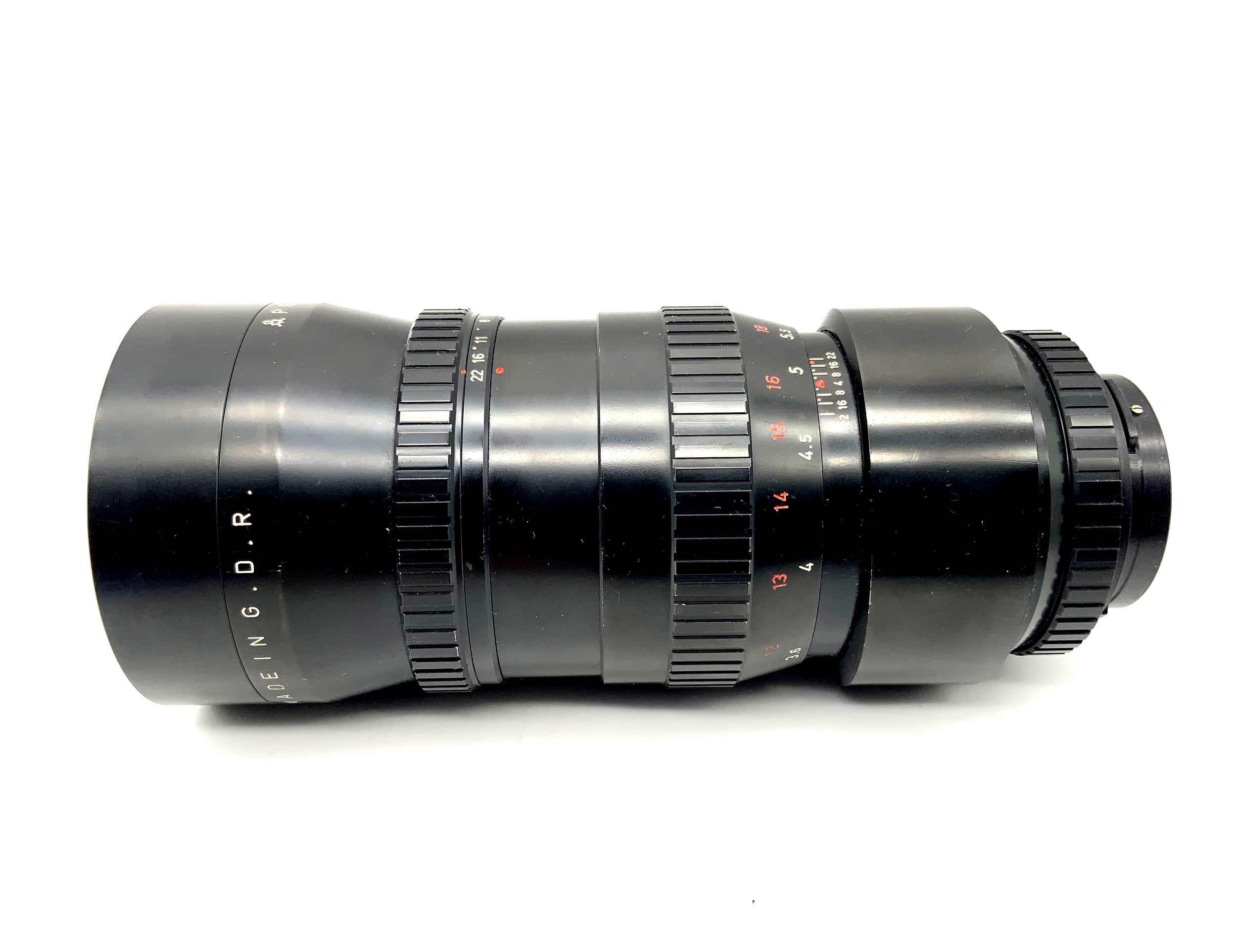Objectif Pentacon 300 mm 1:4 à 19 lamelles, également connu sous le nom d'objectif Orestegor (Pentacon Six) !Brouillard !