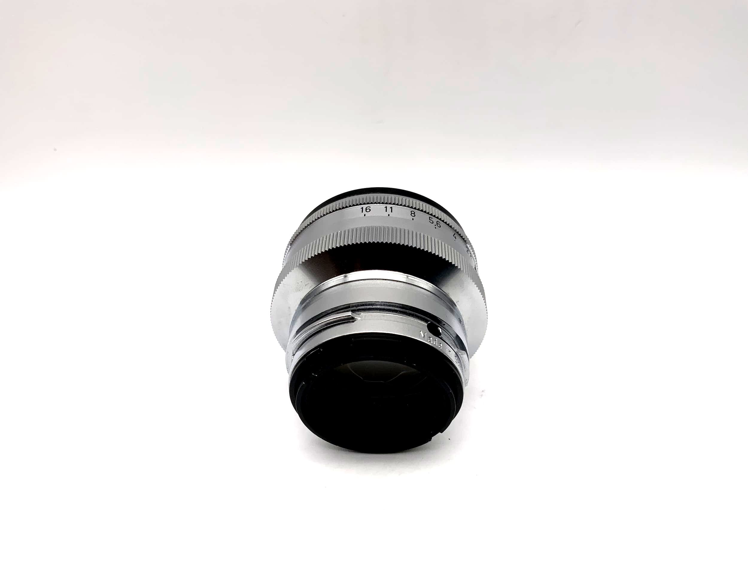 Objectif Carl Zeiss 50 mm 1:1.5 à 11 lamelles Sonnar pour appareil photo (Contax RF)