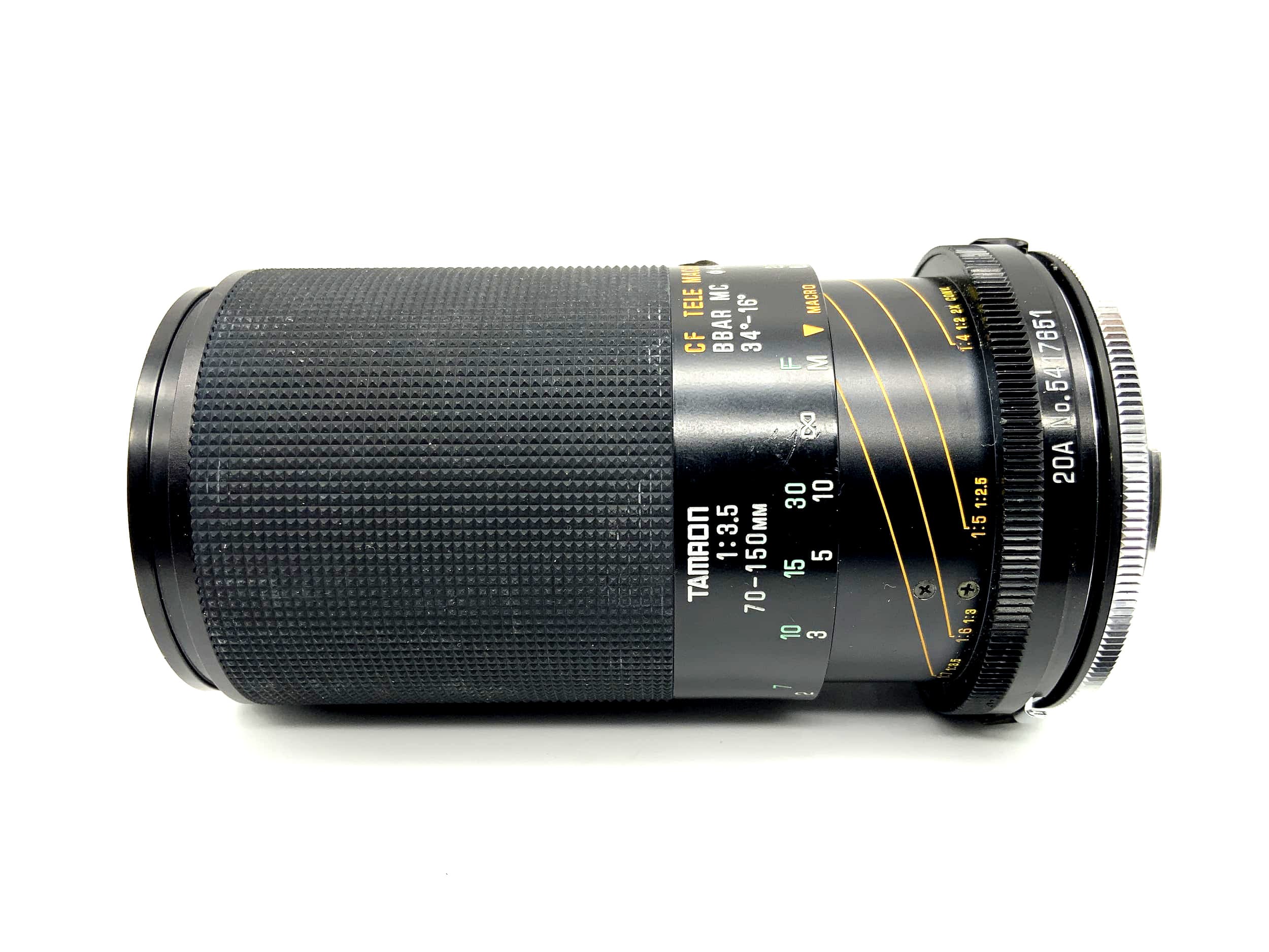 Objectif Tamron 70-150mm 1:3.5 Adaptall 2 CF Tele Macro BBAR MC (Pentax K)