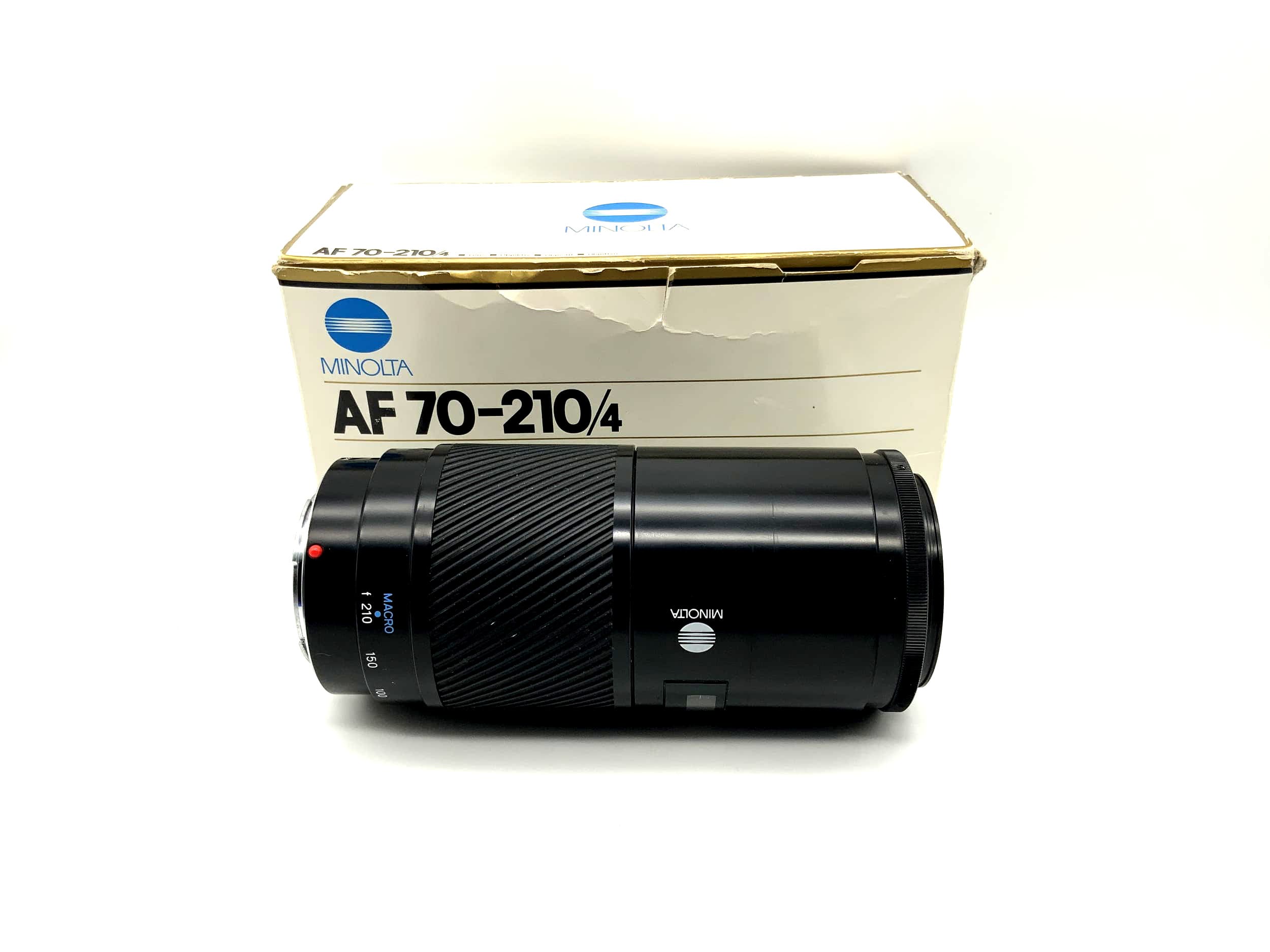 Objectif Minolta 70-210 mm 1:4 AF avec étui OVP (Minolta AF/Sony A)