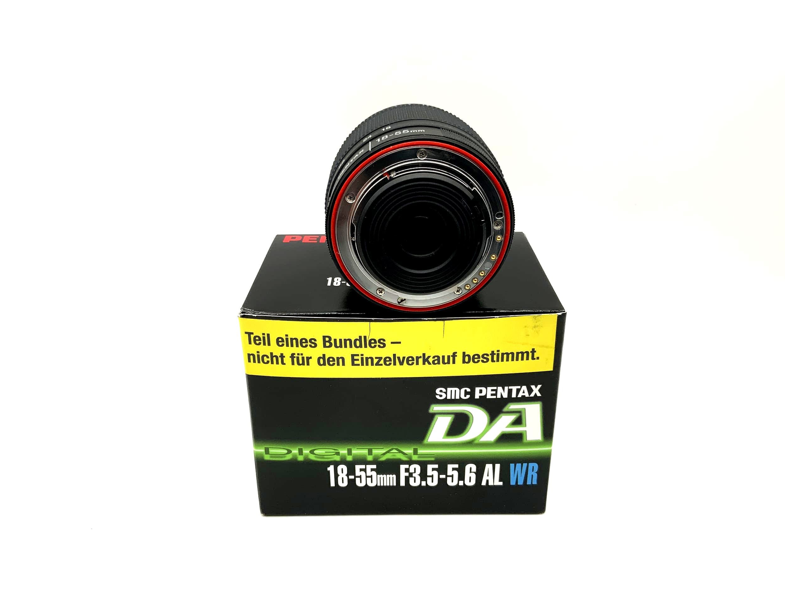 Objectif Pentax 18-55mm 1:3.5-5.6 SMC Pentax -DA AL WR avec emballage d'origine (Pentax K AF)