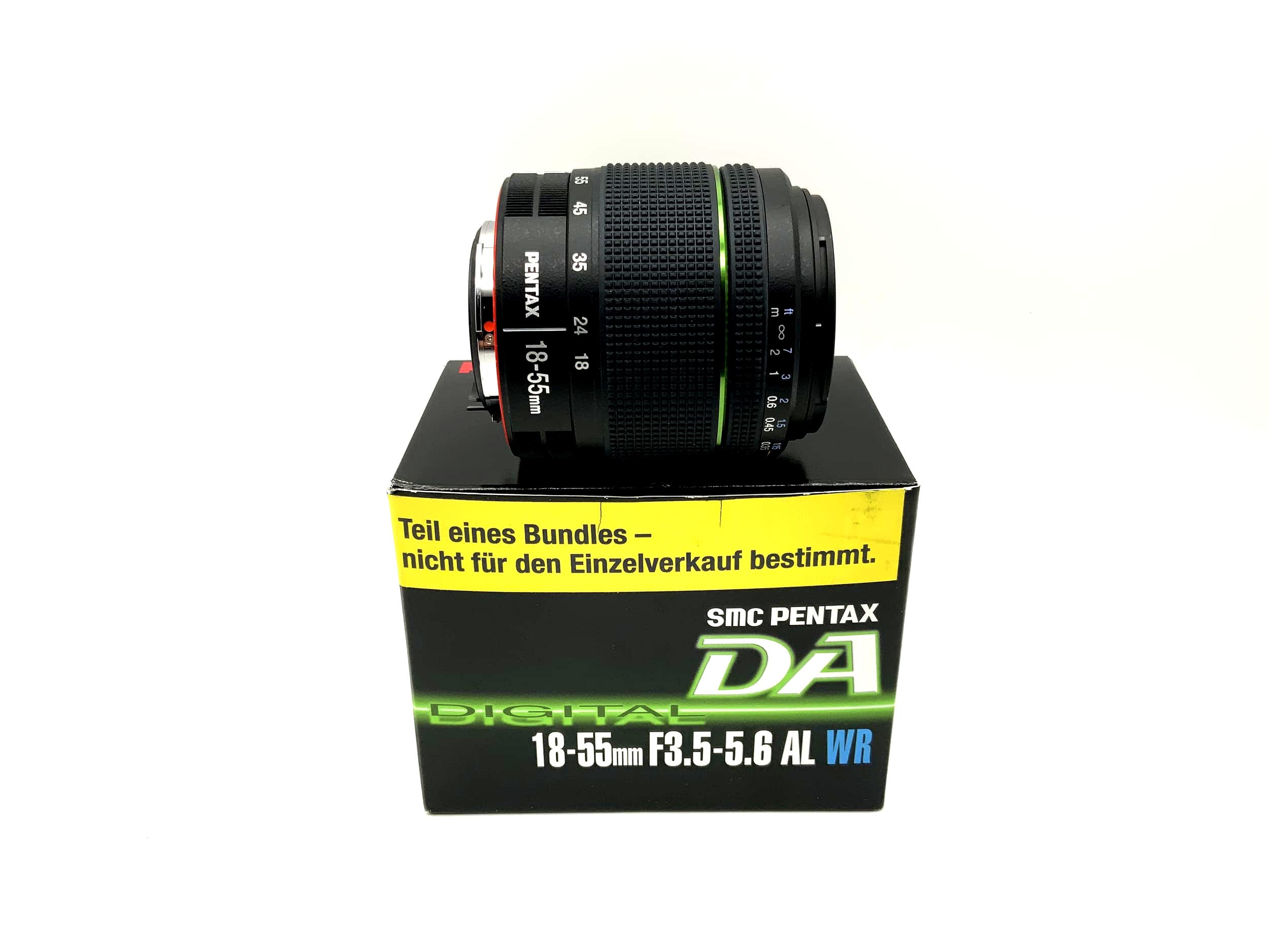 Objectif Pentax 18-55mm 1:3.5-5.6 SMC Pentax -DA AL WR avec emballage d'origine (Pentax K AF)