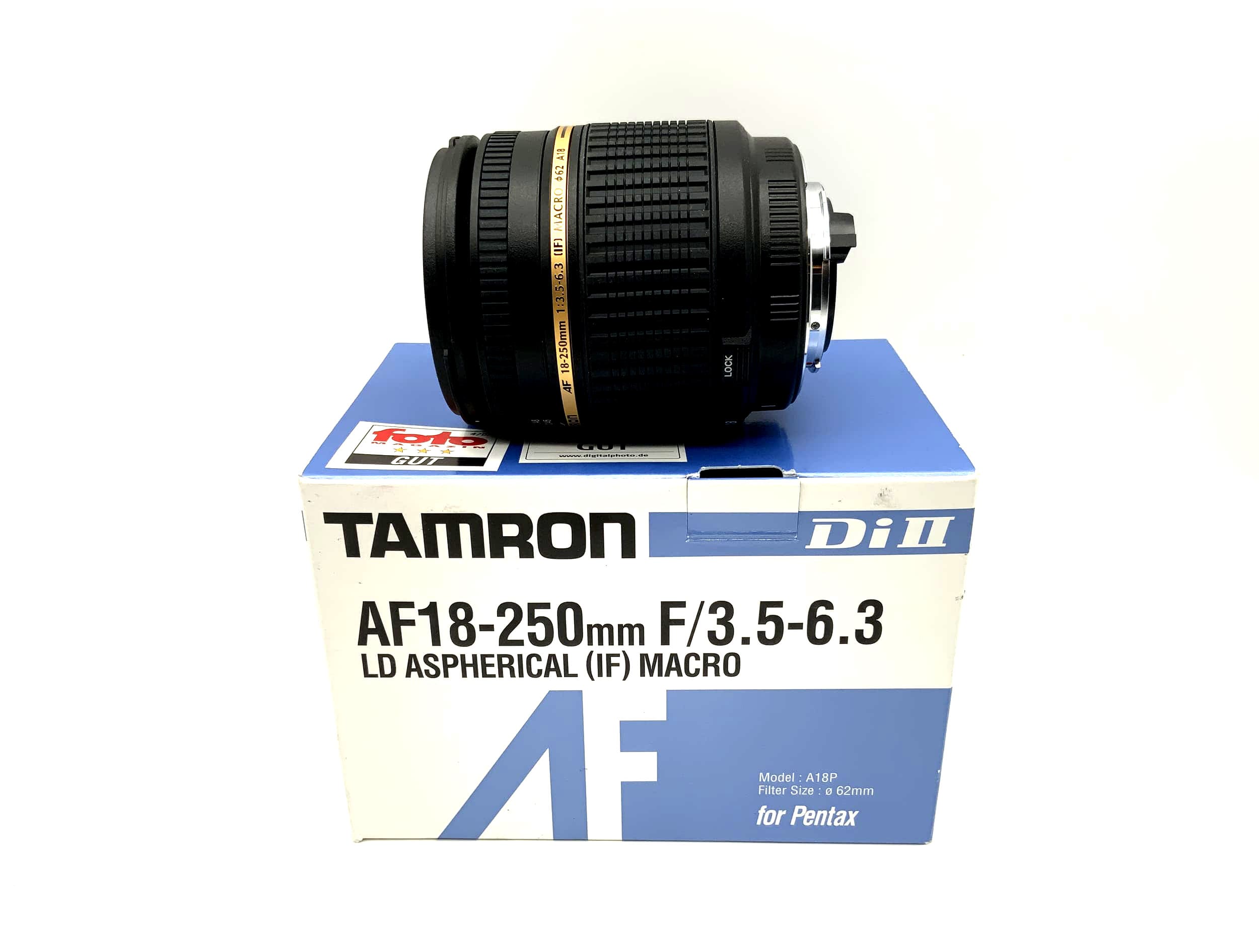 Tamron 18-250mm 1:3.5-6.3 Lens Di II LD Aspherical (IF) Macro (Pentax K AF)