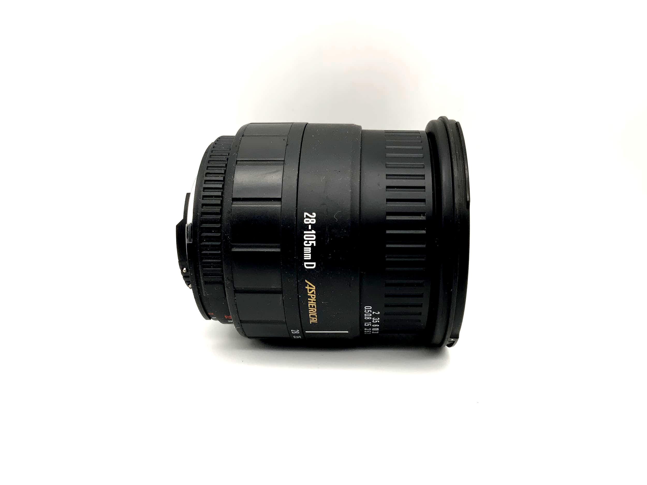 Objectif zoom asphérique Sigma 28-105mm 1:2.8-4 pour appareils photo Nikon AF