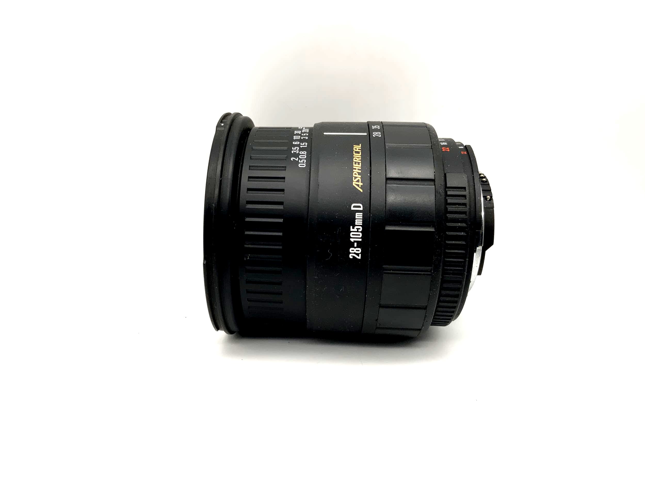 Objectif zoom asphérique Sigma 28-105mm 1:2.8-4 pour appareils photo Nikon AF