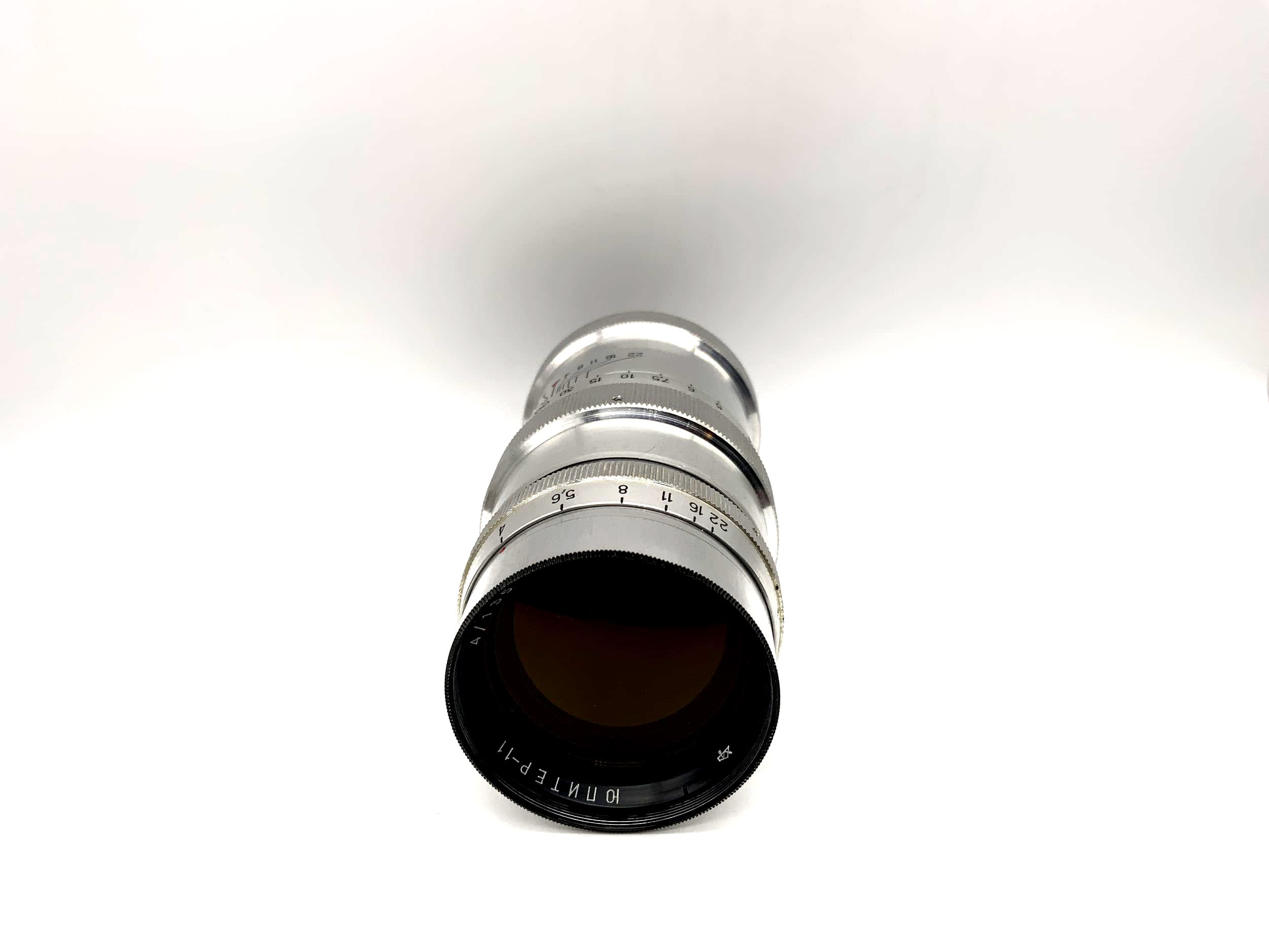 Objectif KMZ 135 mm 1:4 pour appareil photo télémétrique Jupiter-11 (M39)