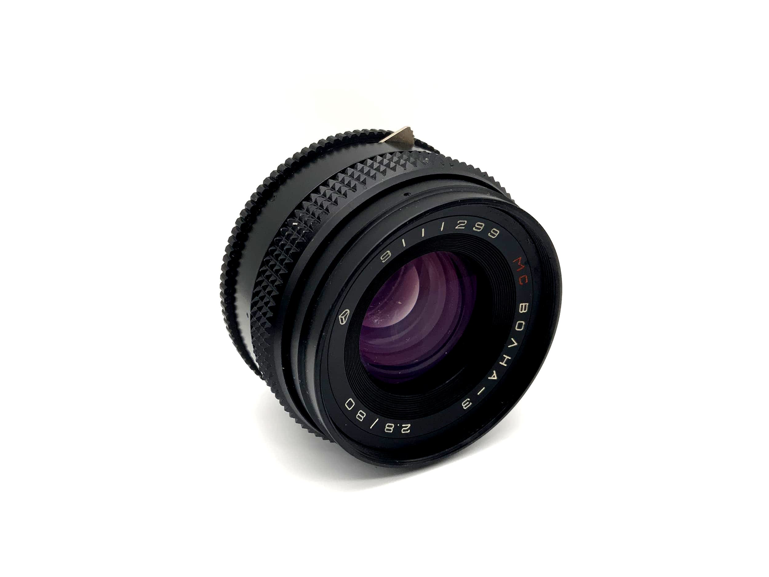 Objectif Kiev 80mm 1:2.8 Volna-3 alias Objectif de caméra Biometar (Pentacon Six)