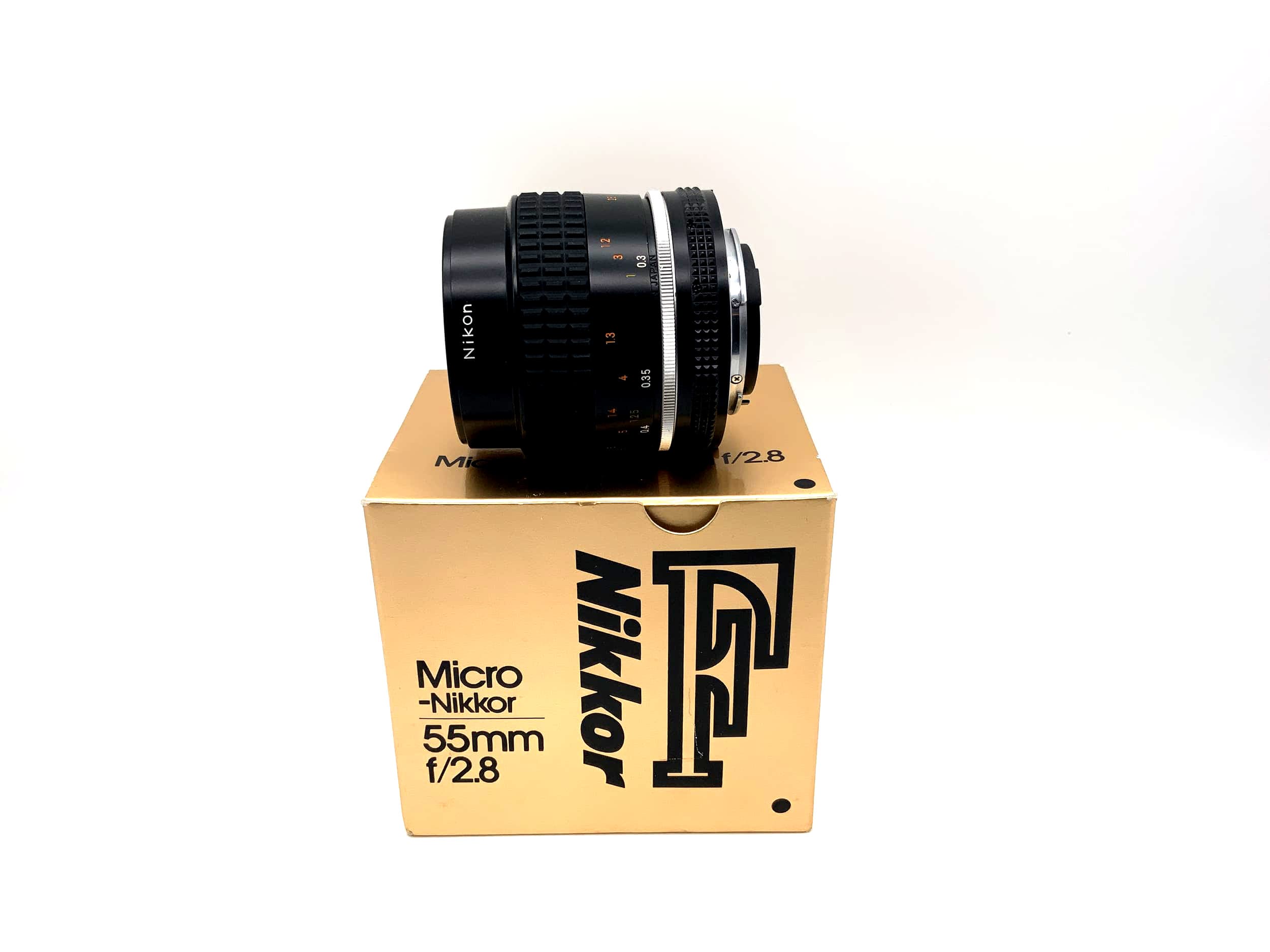 Nikon 55mm 1:2.8 Lens Nikkor Micro Camera Lens (Nikon F)