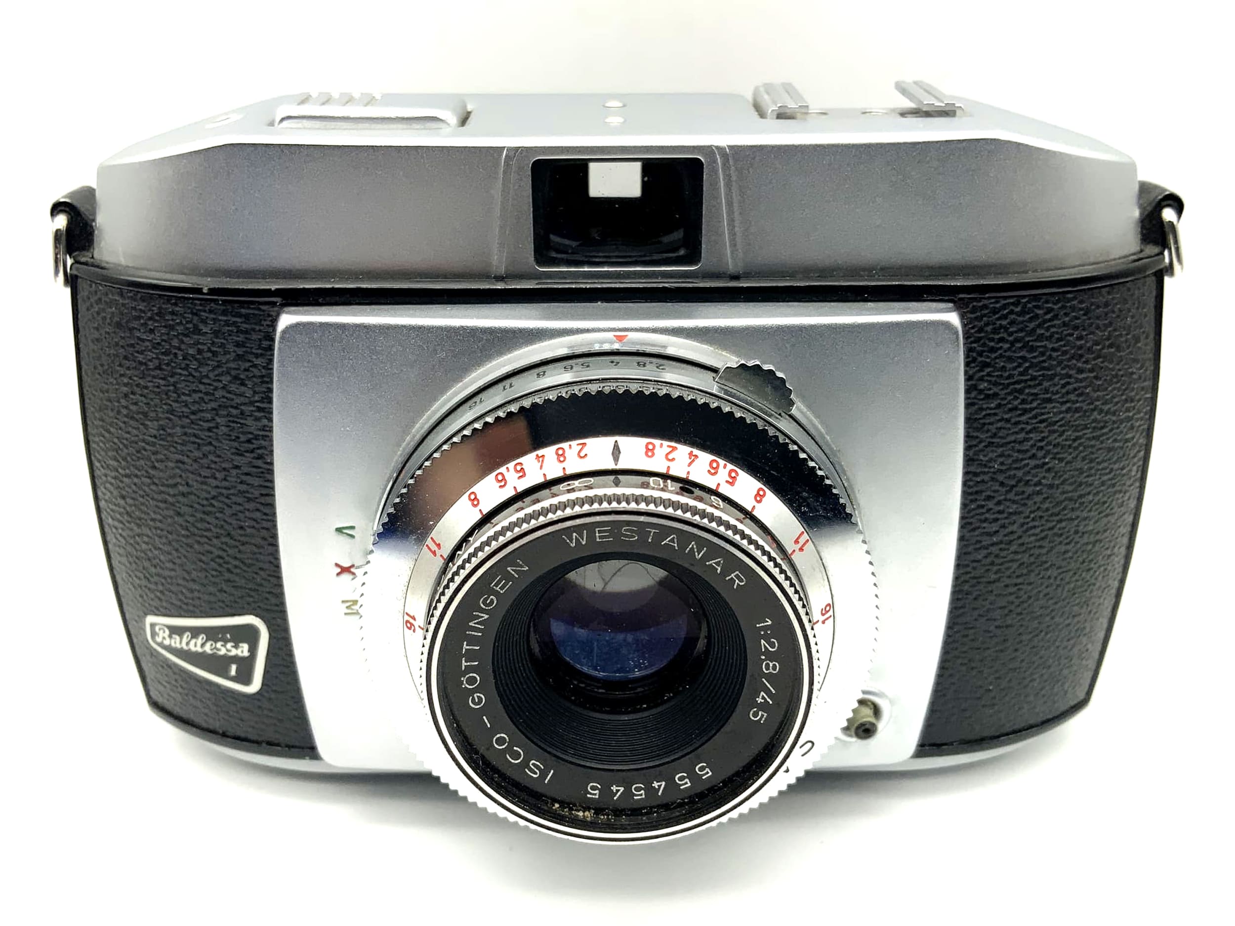 Balda Baldessa I viewfinder camera with Isco Göttingen Westanar 1:2.8/45 Prontor-SVS