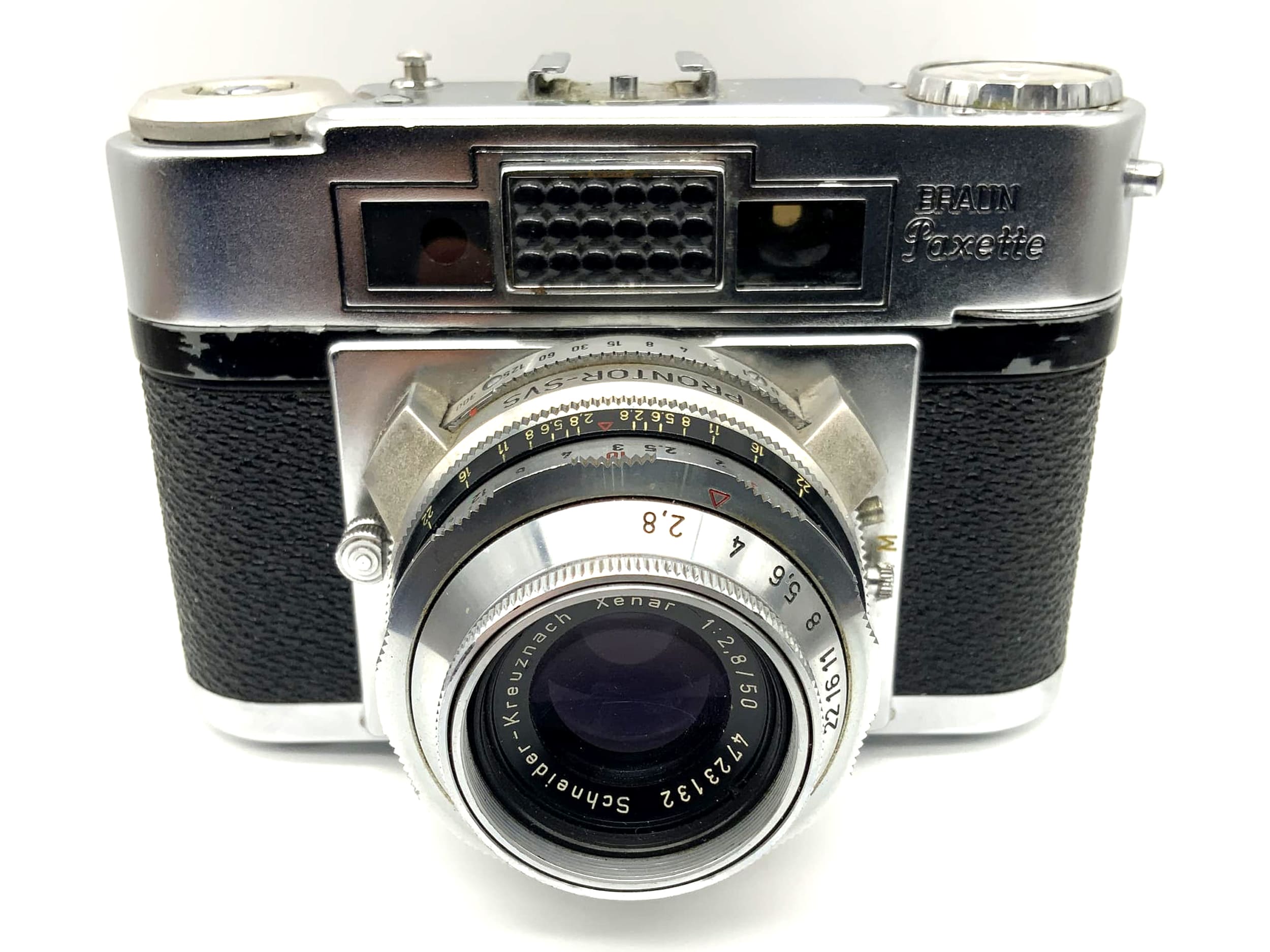 Braun Paxette Super II B rangefinder camera with Xenar f:2.8/50mm Prontor-SVS