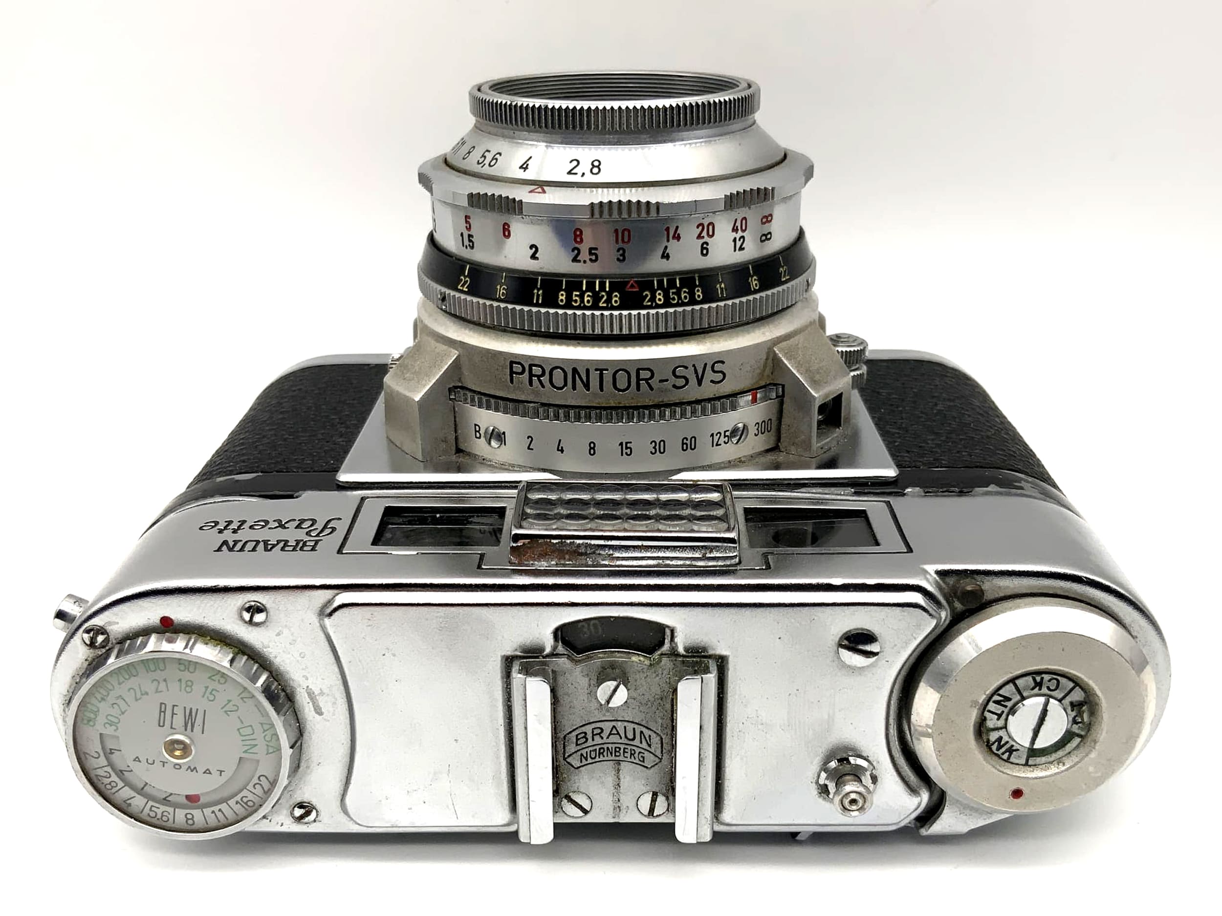 Appareil photo télémétrique Braun Paxette Super II B avec objectif Xenar f:2.8/50mm Prontor-SVS