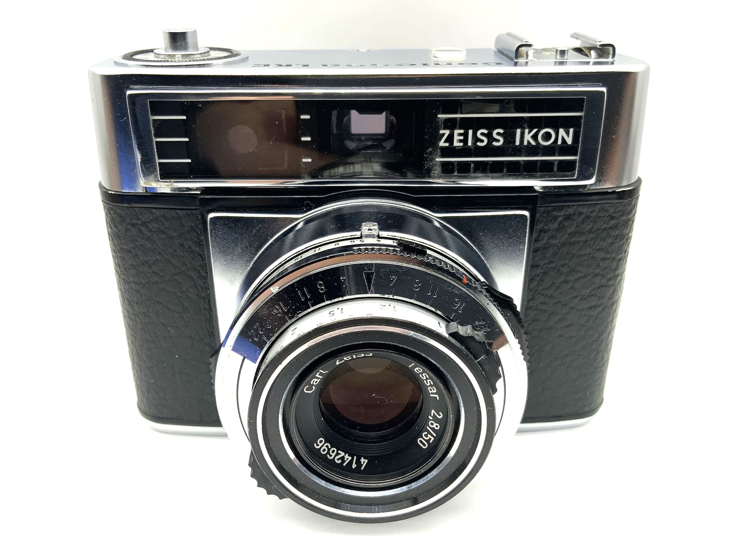 Zeiss Ikon Contessa LKE viewfinder camera + Carl Zeiss Tessar 2.8/50 Prontor 500 LK