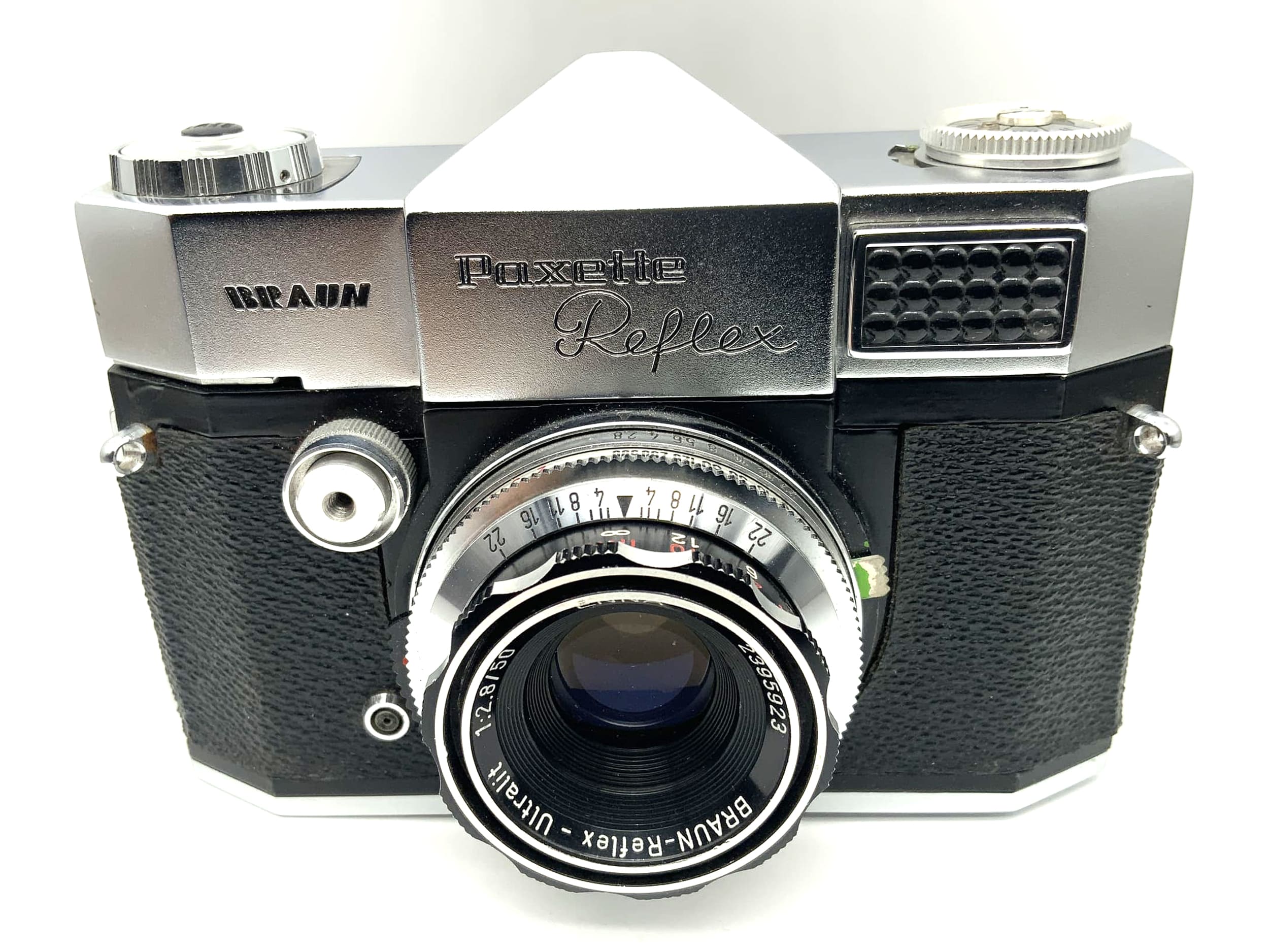 Braun Paxette Reflex IB with Enna Reflex-Ultralit 1:2.8/50 Synchro Compur