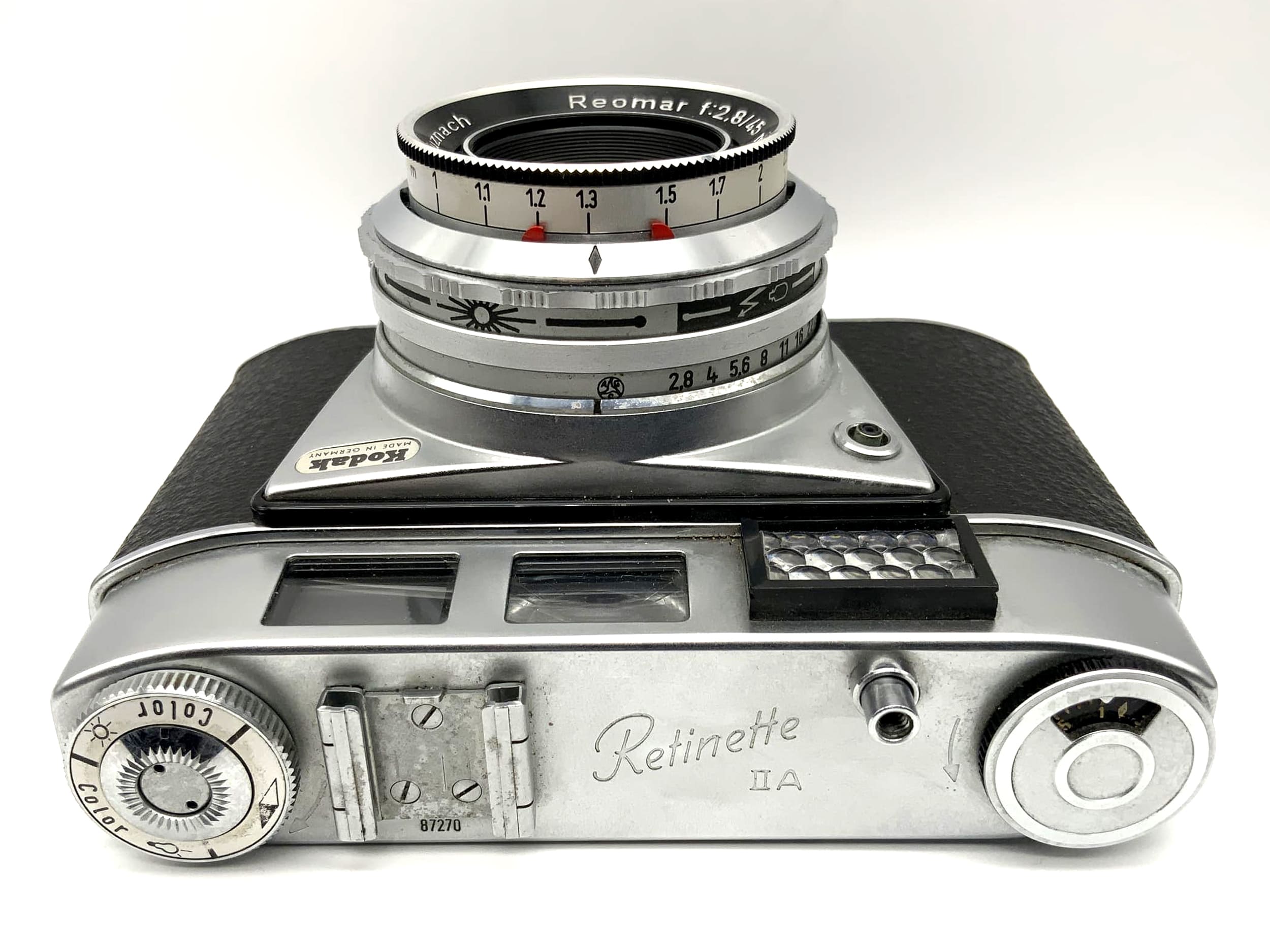 Kodak Retinette IIA avec Schneider Kreuznach Reomar f:2.8/45mm Prontormat