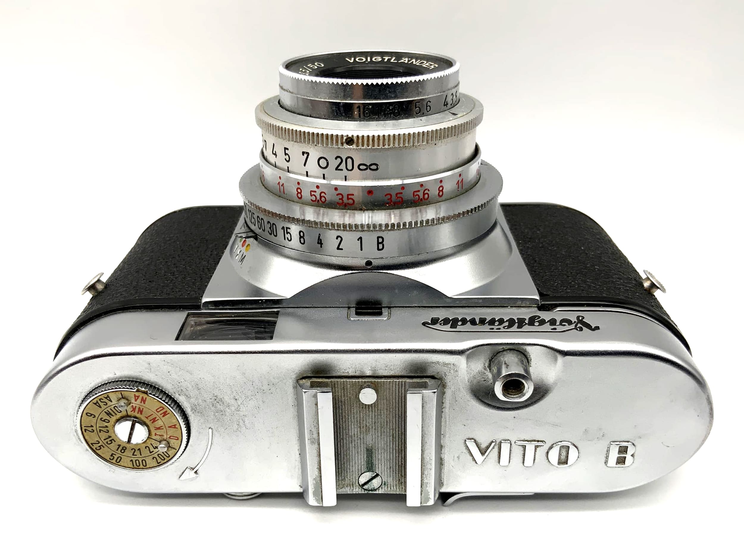 Voigtländer Vito B avec petit appareil photo à viseur Color-Skopar 1:3,5/50 Prontor-SVS