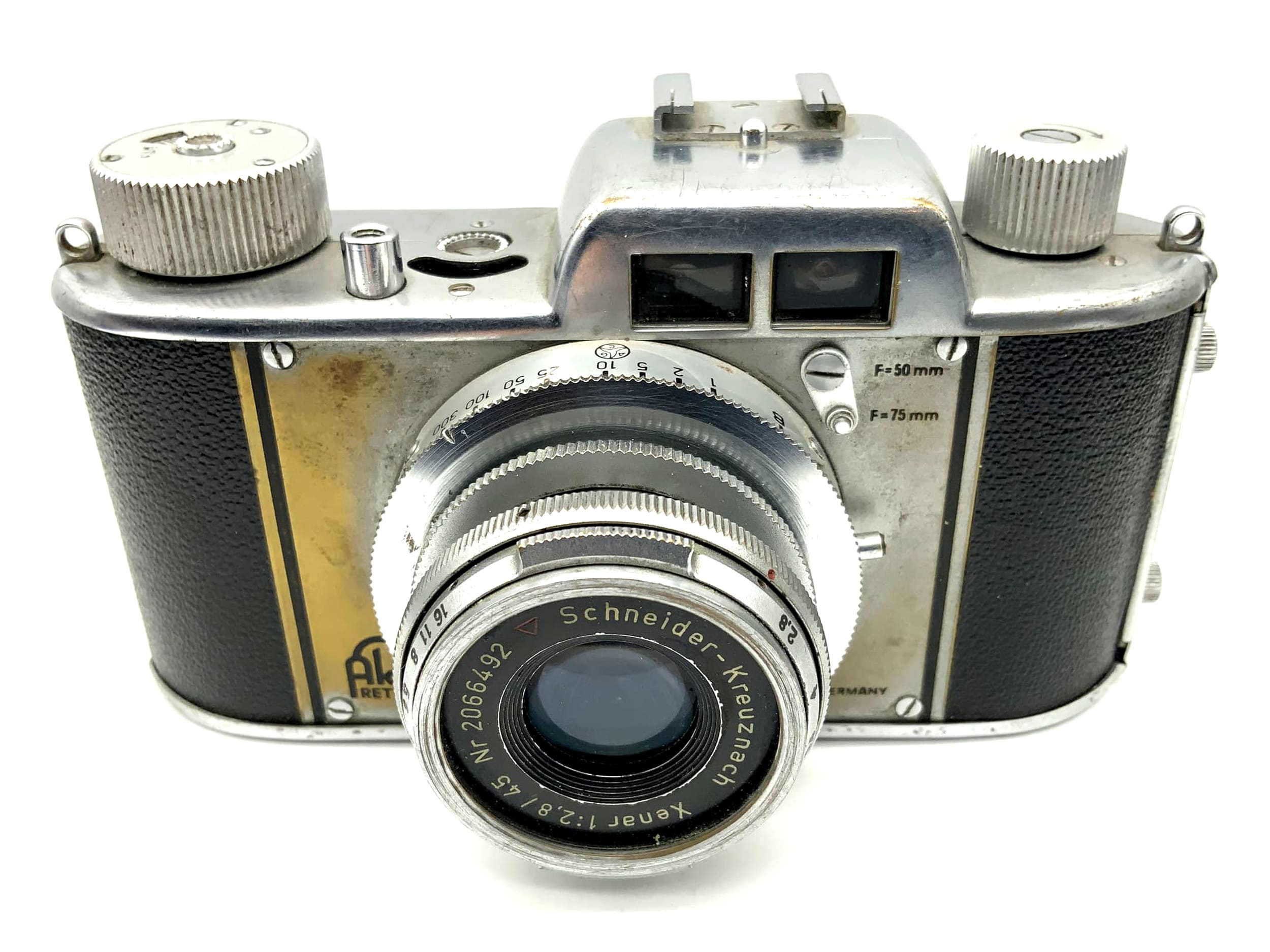 Appareil photo à viseur Aka Akarette avec objectif Schneider Kreuznach Xenar 2,8/45 mm