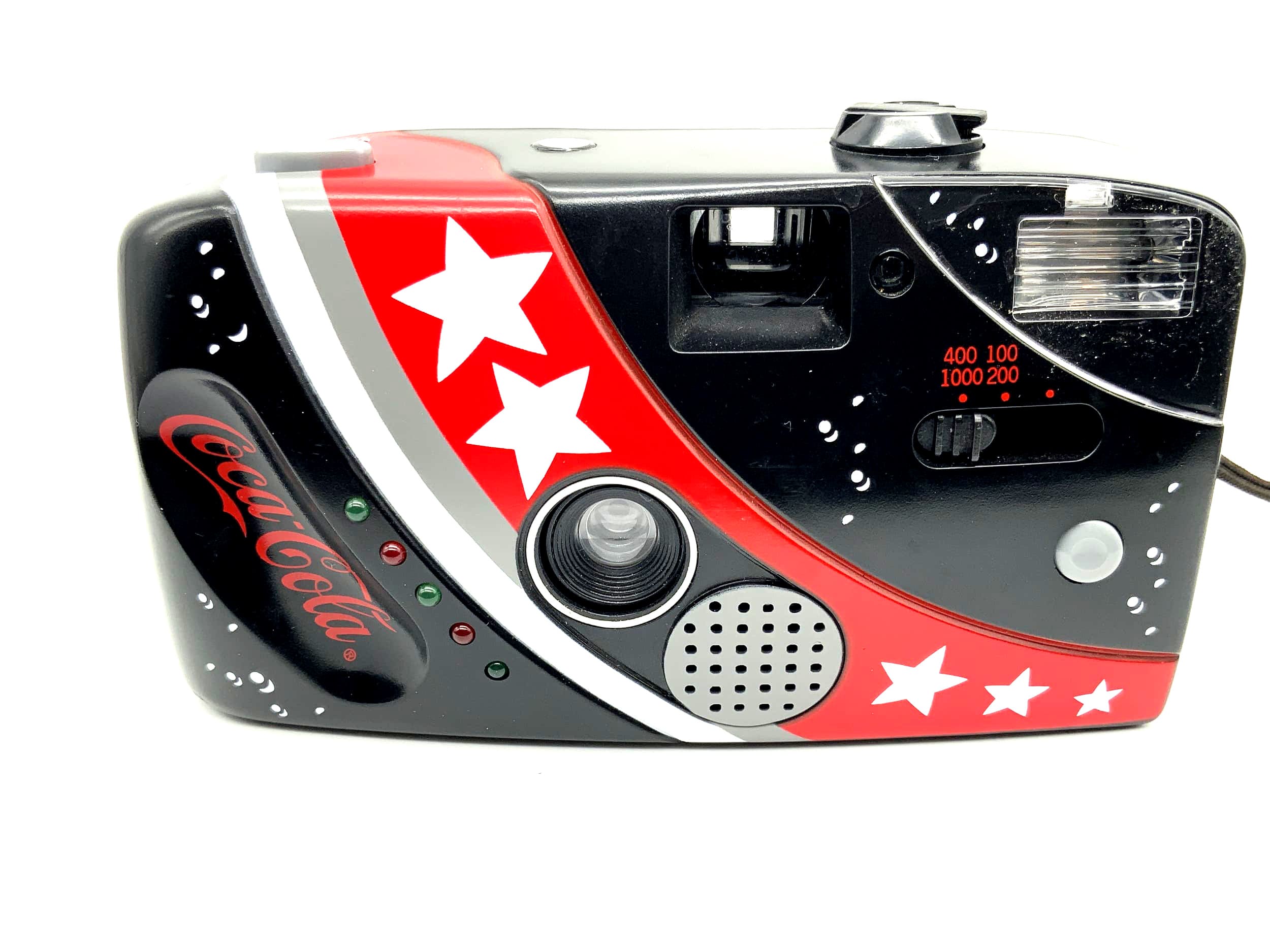 Coca-Cola Christmas Camera Point &amp; Shoot with Sound Compact Camera Analog Camera 35mm