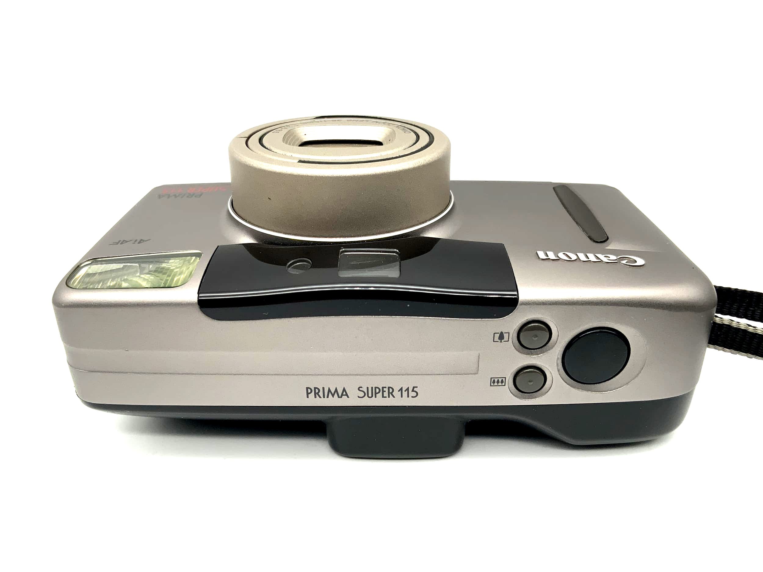 Appareil photo compact Canon Prima Super 115 avec objectif zoom 38-115 mm f/3,6-8,5 Ai AF argent