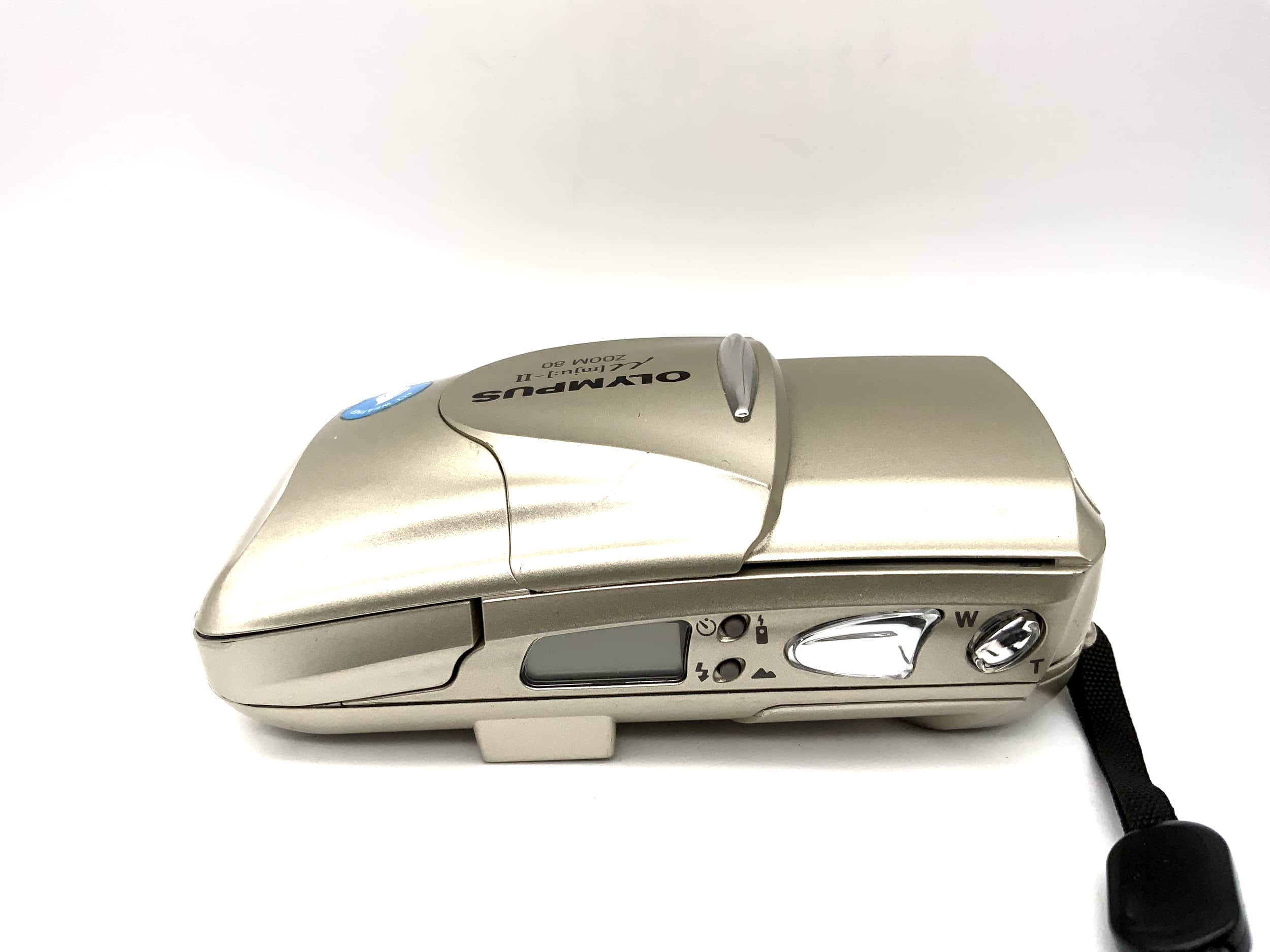 Olympus µmju II Zoom 80 Appareil photo compact avec objectif 38-80 mm, autofocus multiple, résistant aux intempéries, format 35 mm