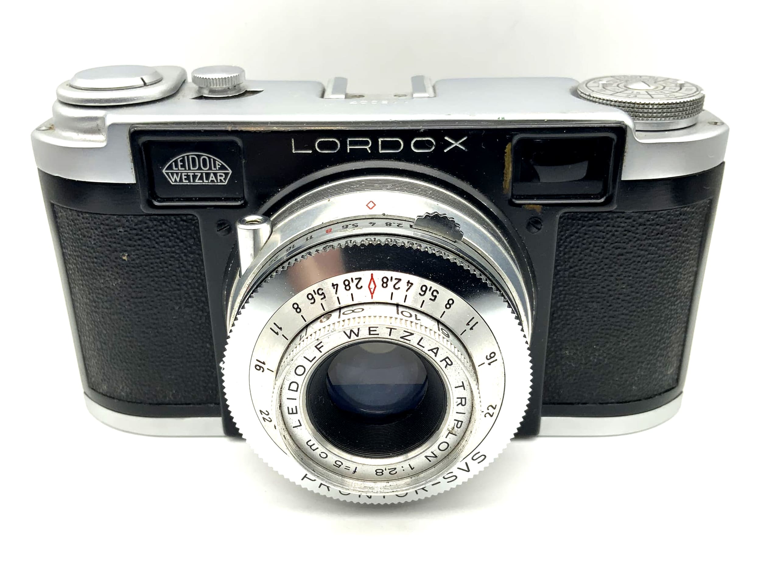 Appareil photo télémétrique Leidolf Lordox avec objectif Triplon 1:2.8 f=5cm Prontor-SVS 35mm