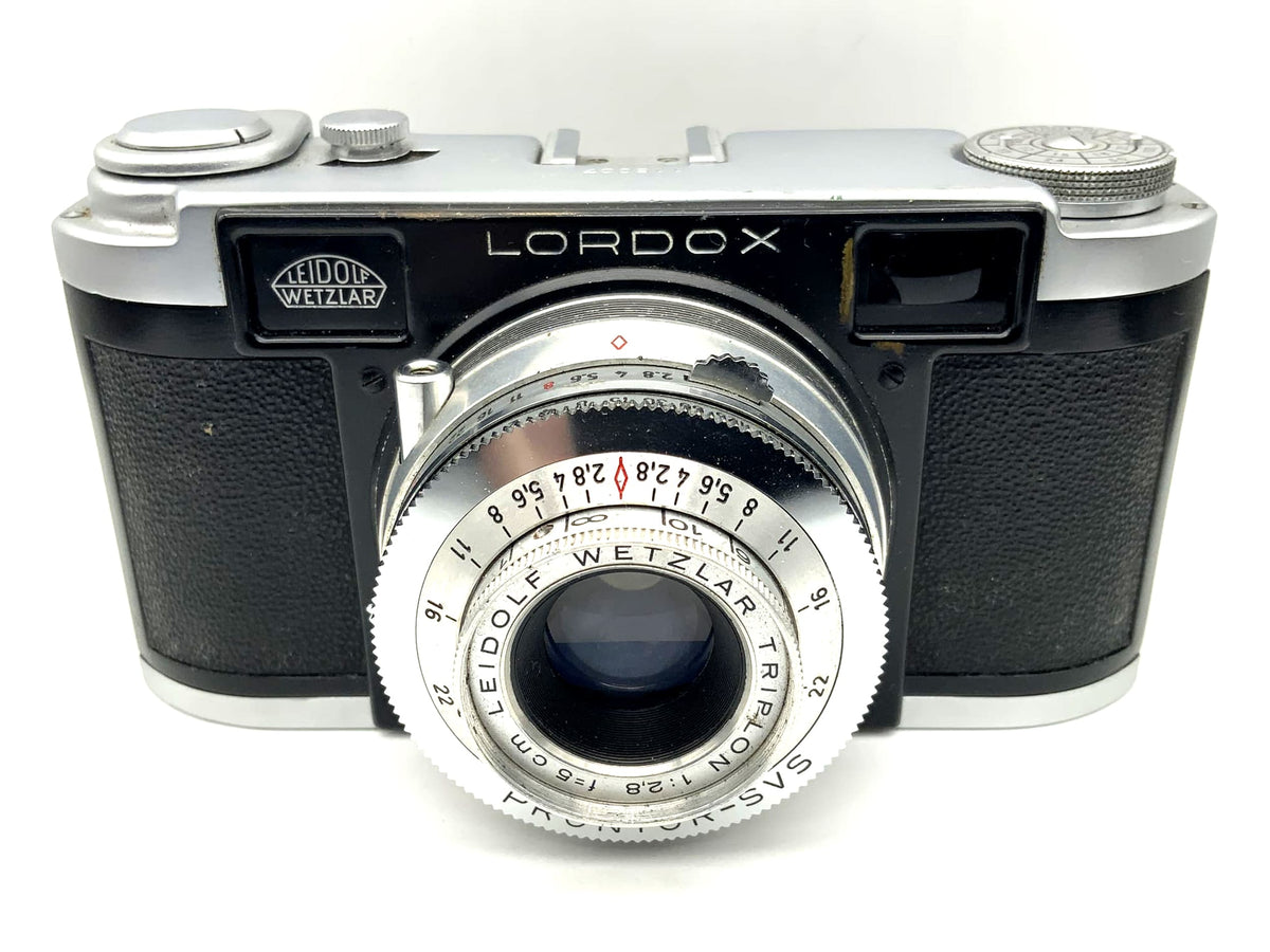 Appareil photo télémétrique Leidolf Lordox avec objectif Triplon 1:2.8 f=5cm Prontor-SVS 35mm