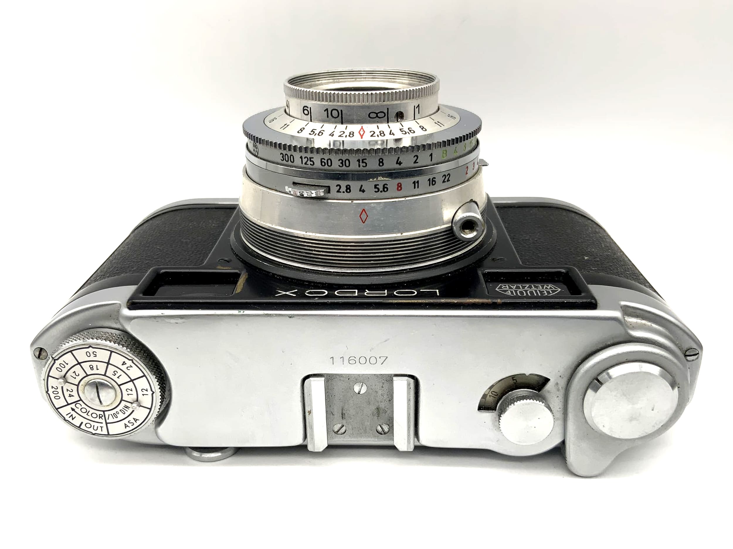 Appareil photo télémétrique Leidolf Lordox avec objectif Triplon 1:2.8 f=5cm Prontor-SVS 35mm
