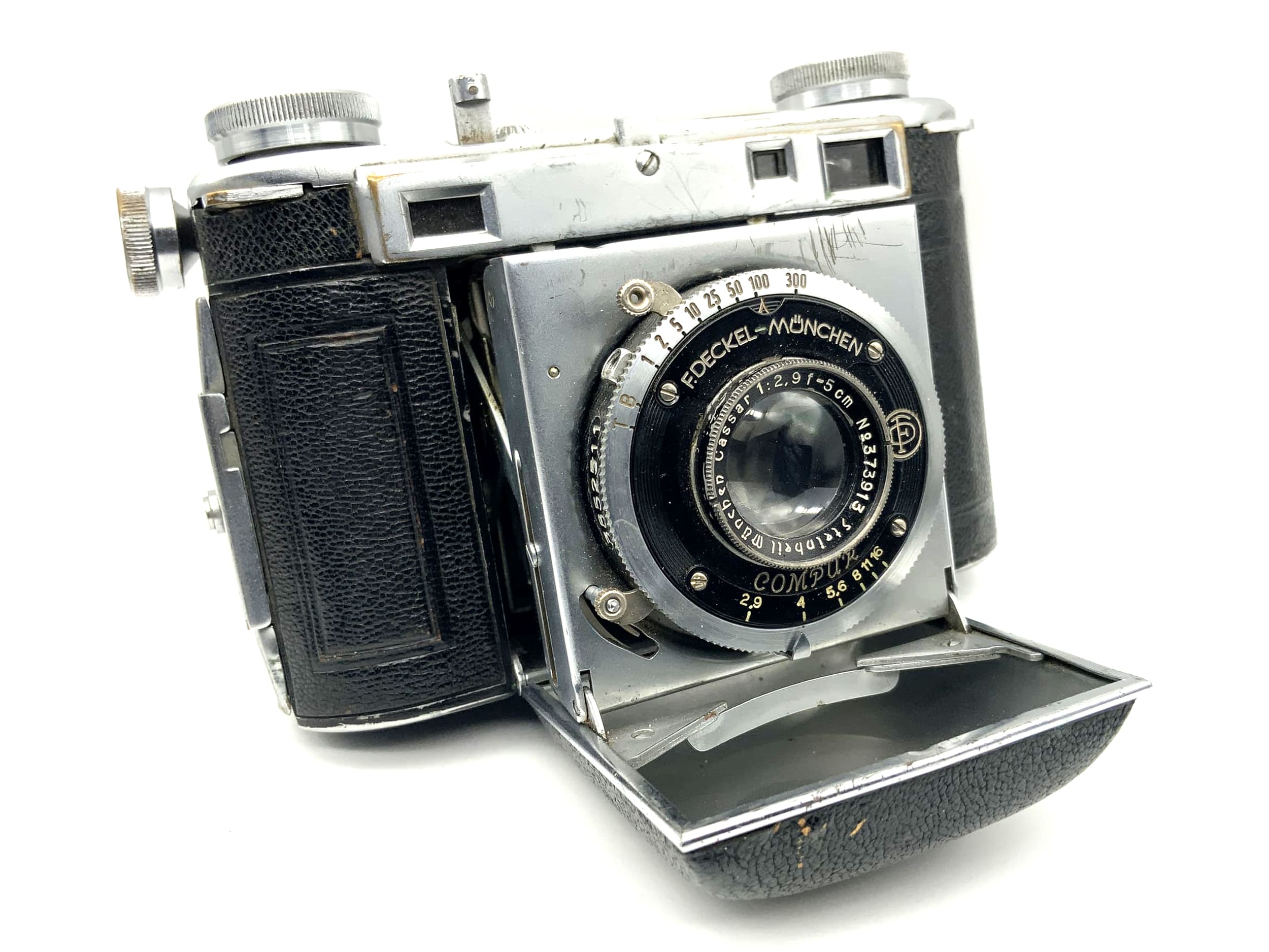 Appareil photo Certo Super Dollina avec viseur et objectif Cassar 1:2.9 f=5cm Compur pliable