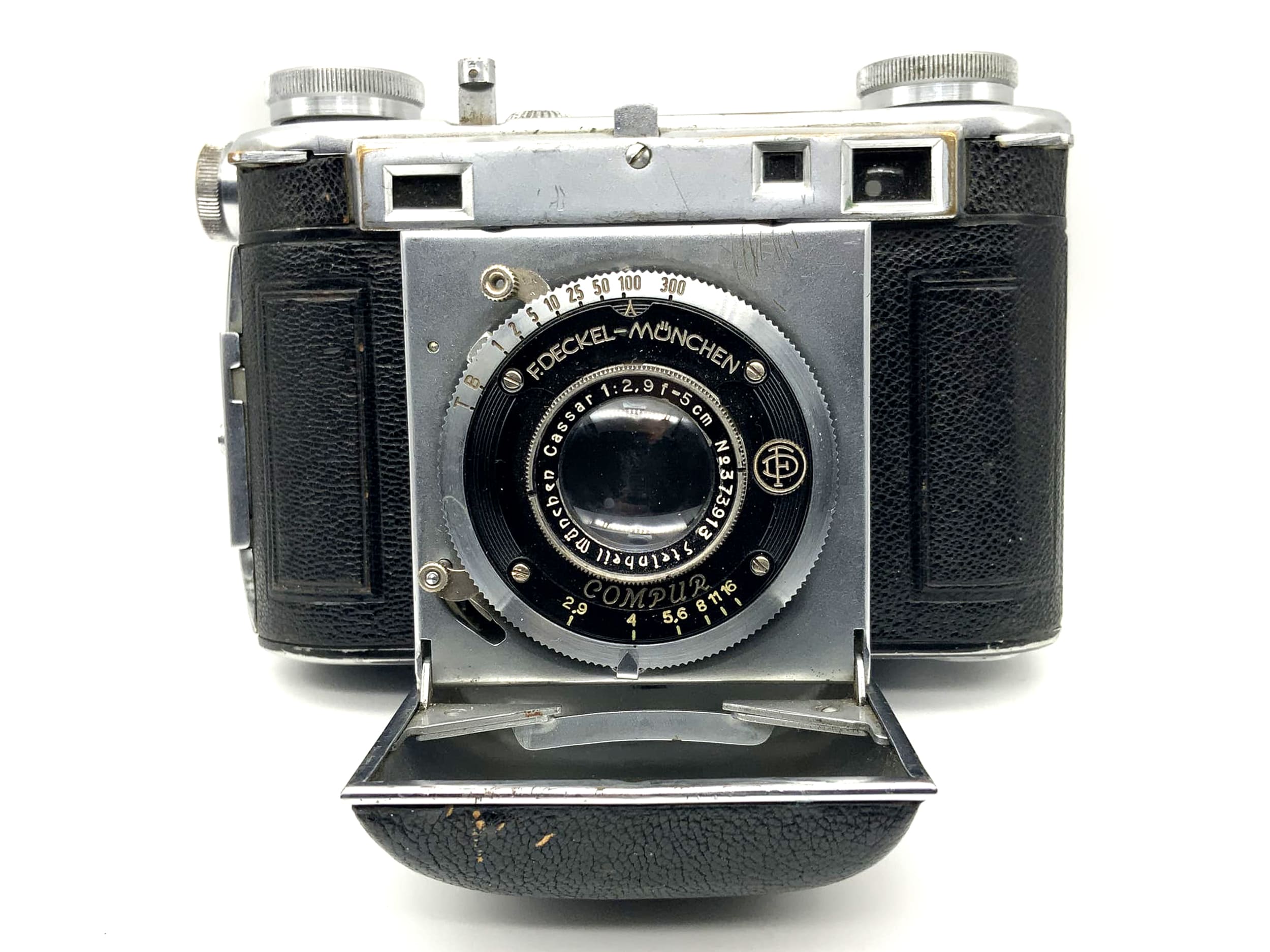Appareil photo Certo Super Dollina avec viseur et objectif Cassar 1:2.9 f=5cm Compur pliable