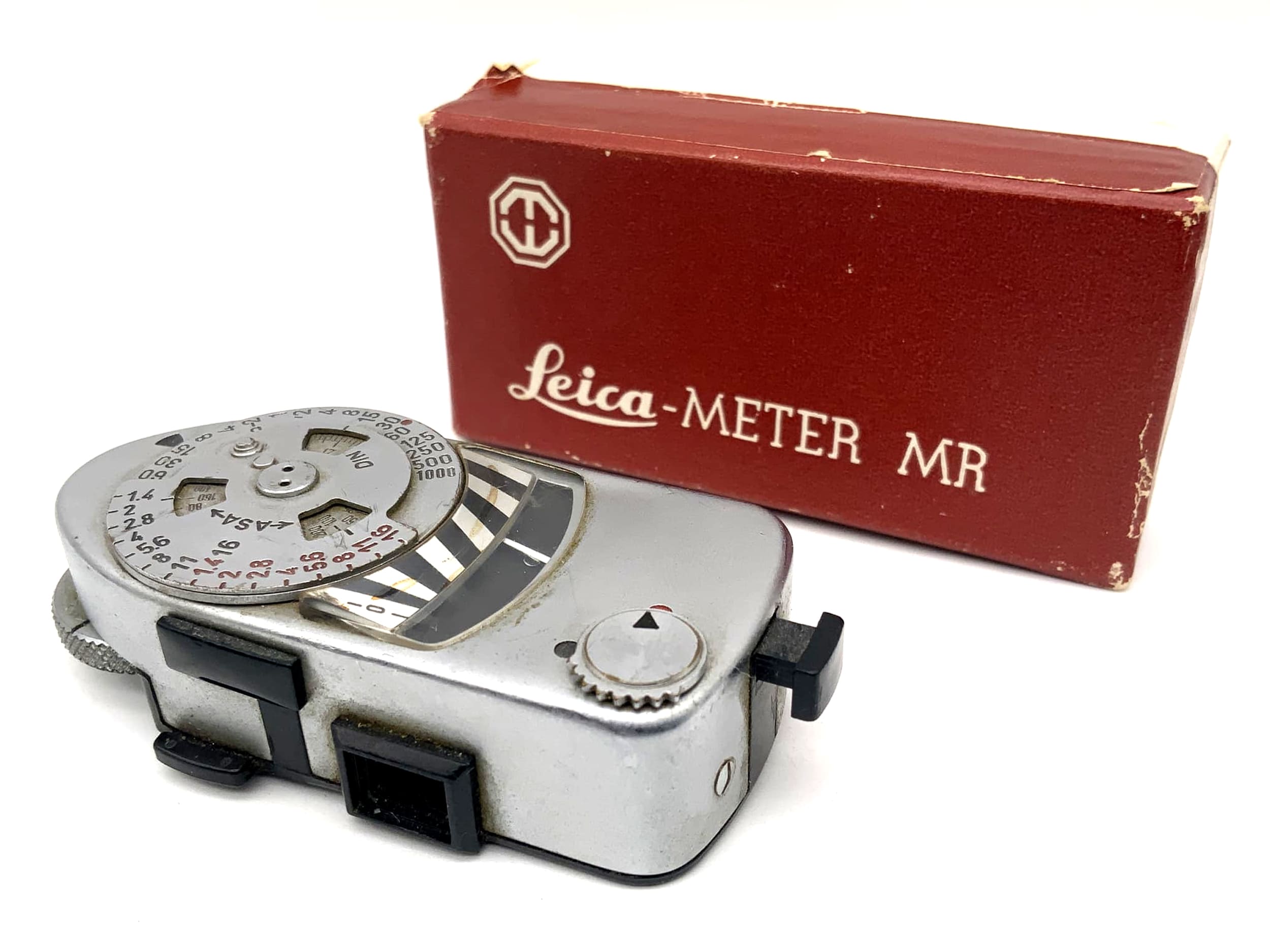 Posemètre Leica Meter MR Metrawatt pour appareils Leica M, chromé, dans son emballage d'origine