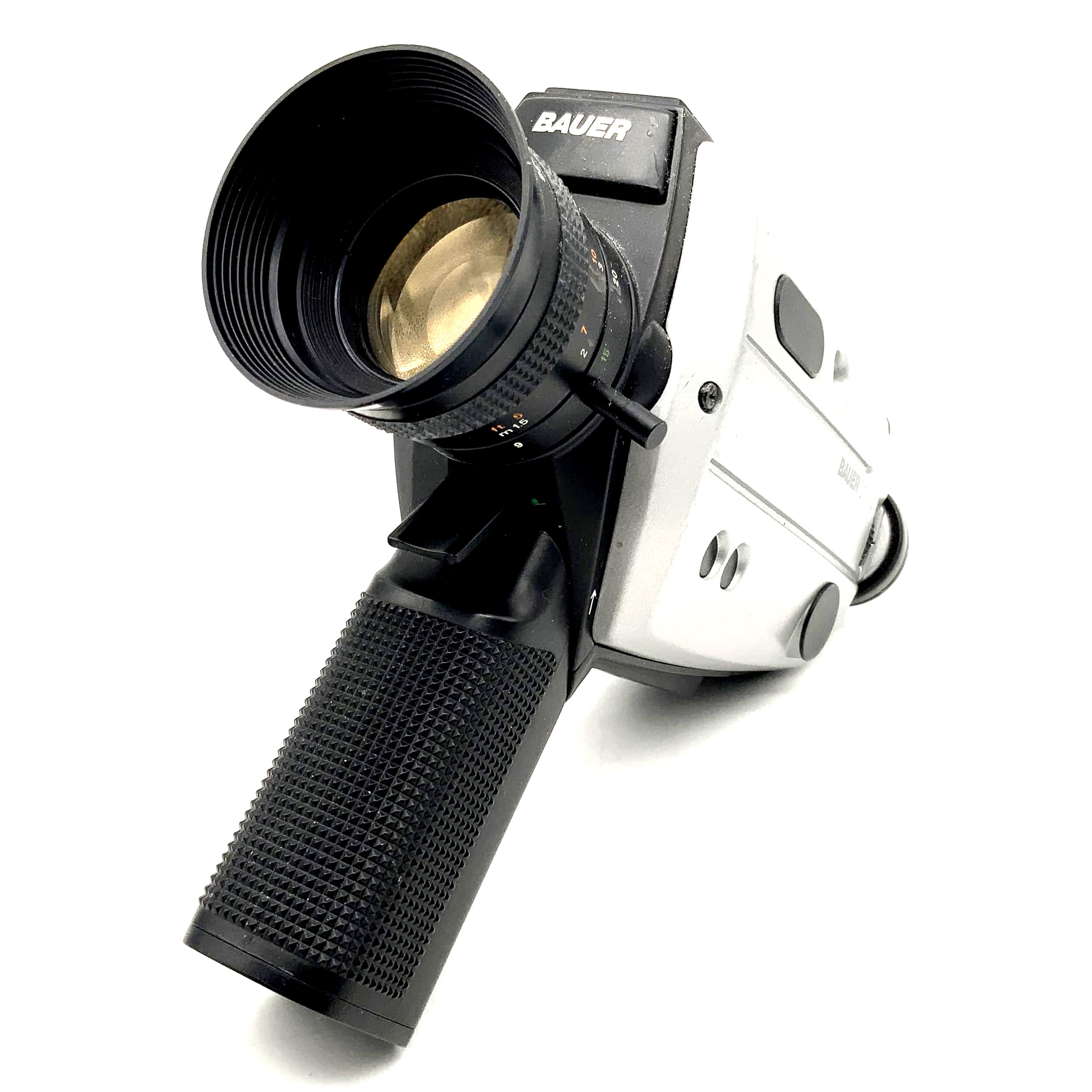 Caméra argentique Bauer C14XL avec objectif Neovaron 1.7/9-36 Super 8