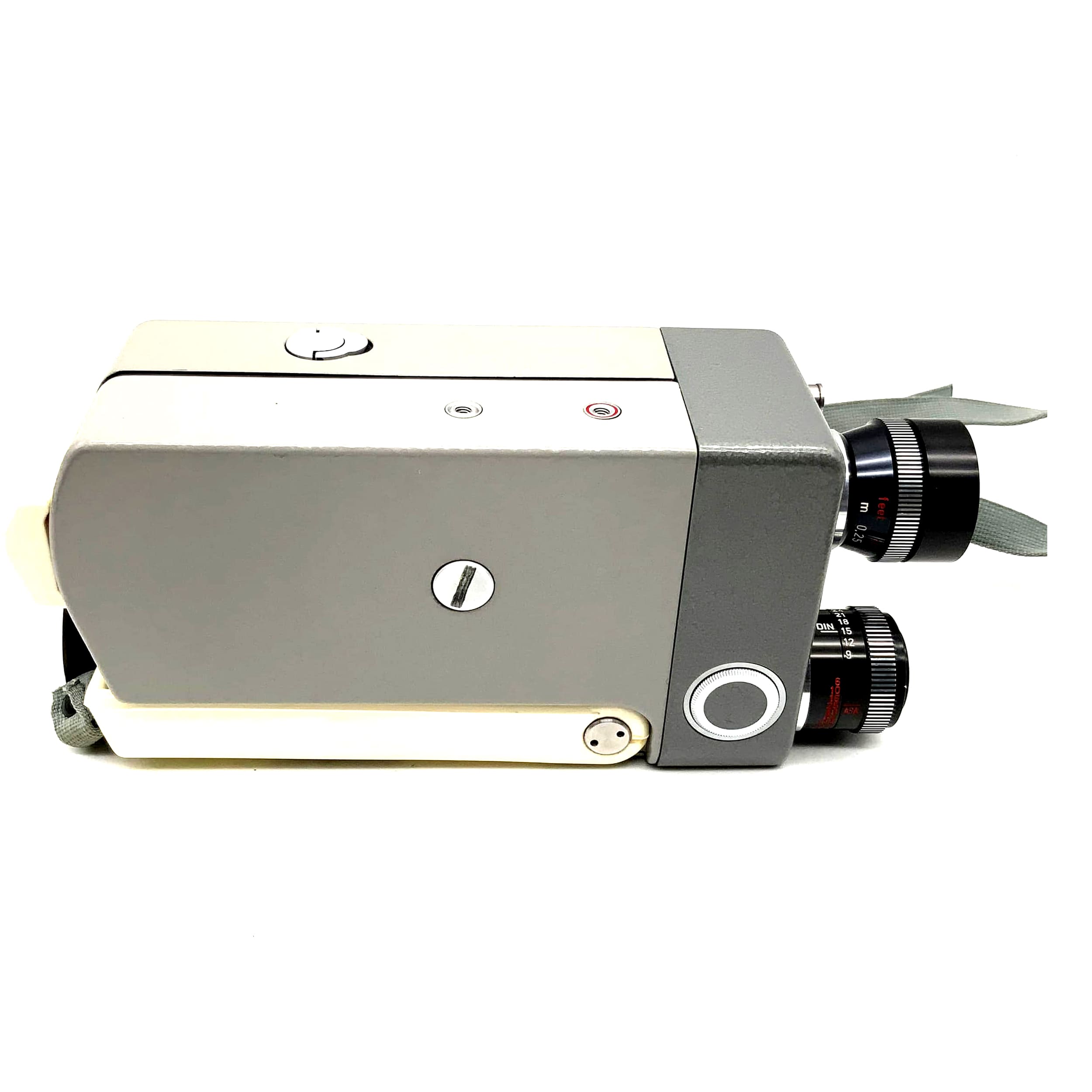 Caméra argentique Leicina 85 avec 2 objectifs et sac. Caméra Super 8.