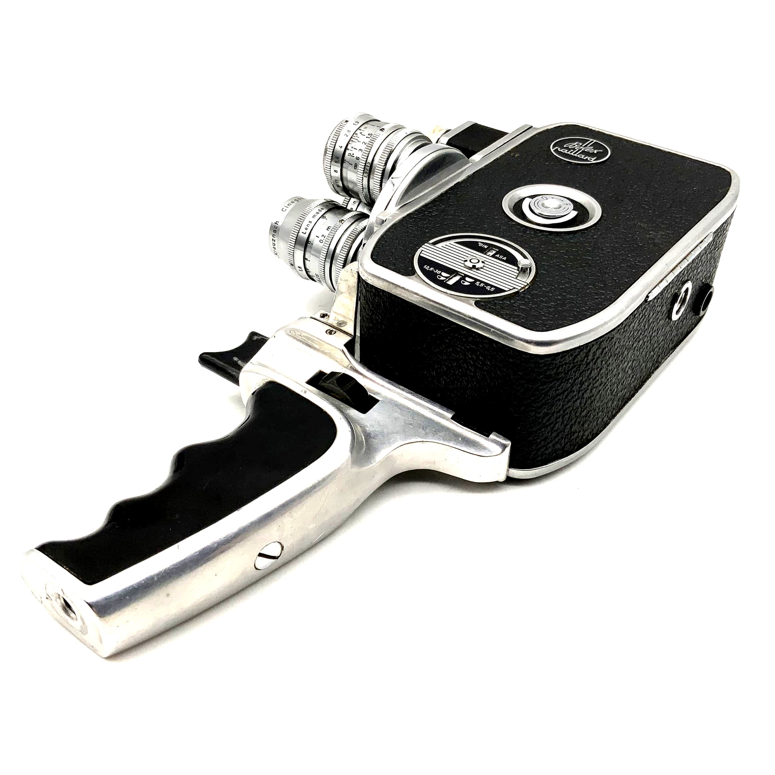Caméra Bolex D8L Paillard avec caméra Xenar, Xenoplan et Cinegon Super 8