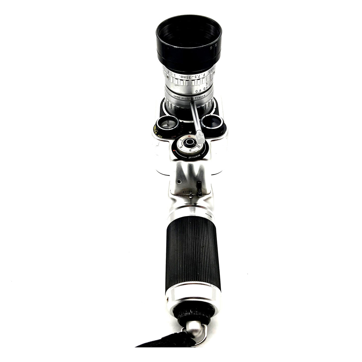 Caméra argentique Carena Zoomex avec double objectif 8 mm Angenieux Type K2 1.8//7.5-35mm