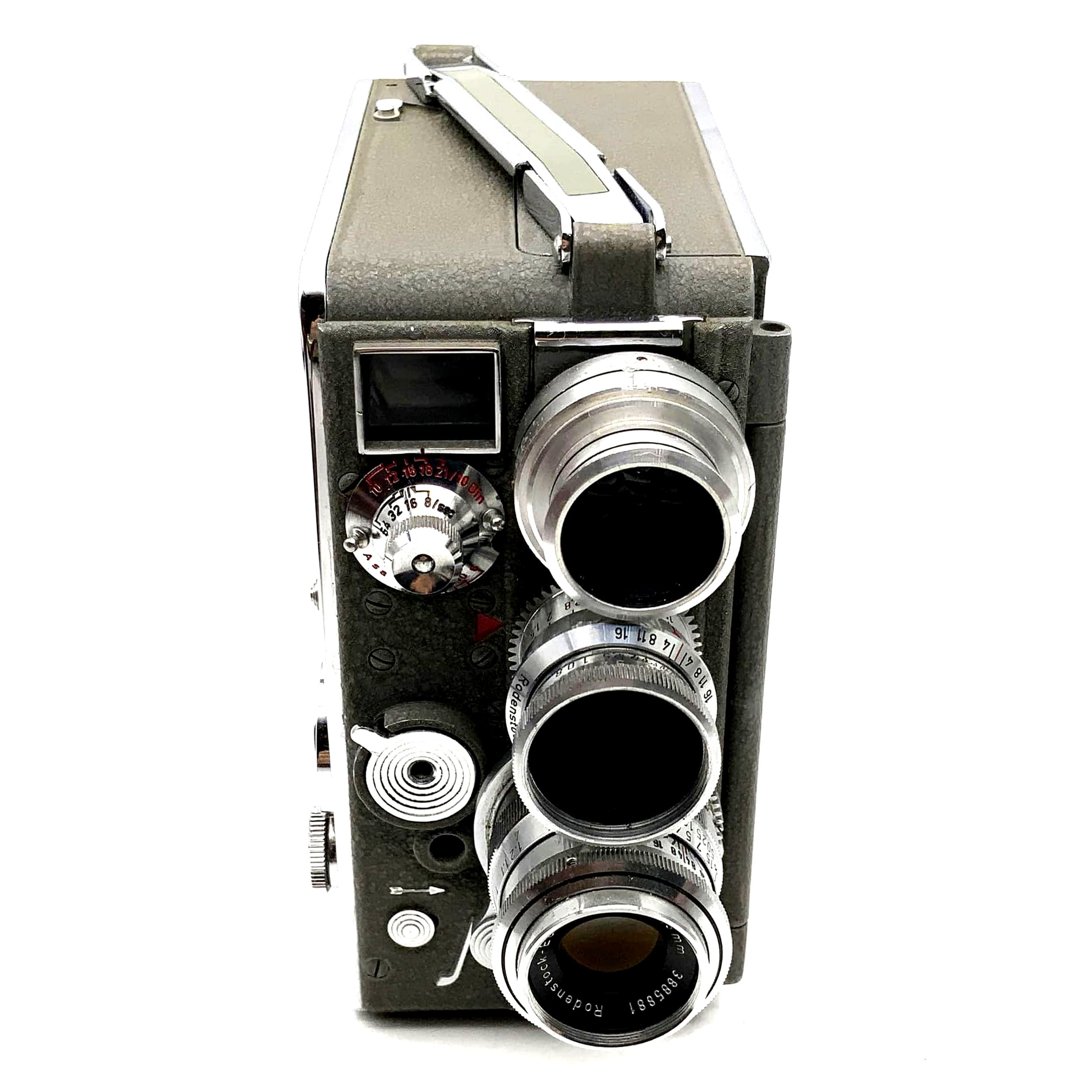 Caméra argentique Braun Nizo Heliomatic 8 S2R avec objectif Super 8 Euron 1:2.8 f=37,5 mm