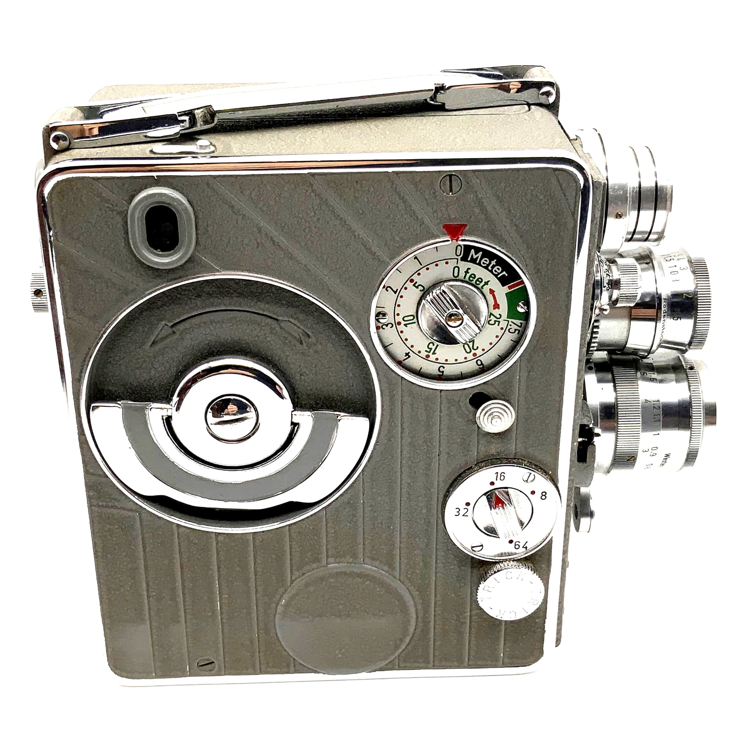 Caméra argentique Braun Nizo Heliomatic 8 S2R avec objectif Super 8 Euron 1:2.8 f=37,5 mm