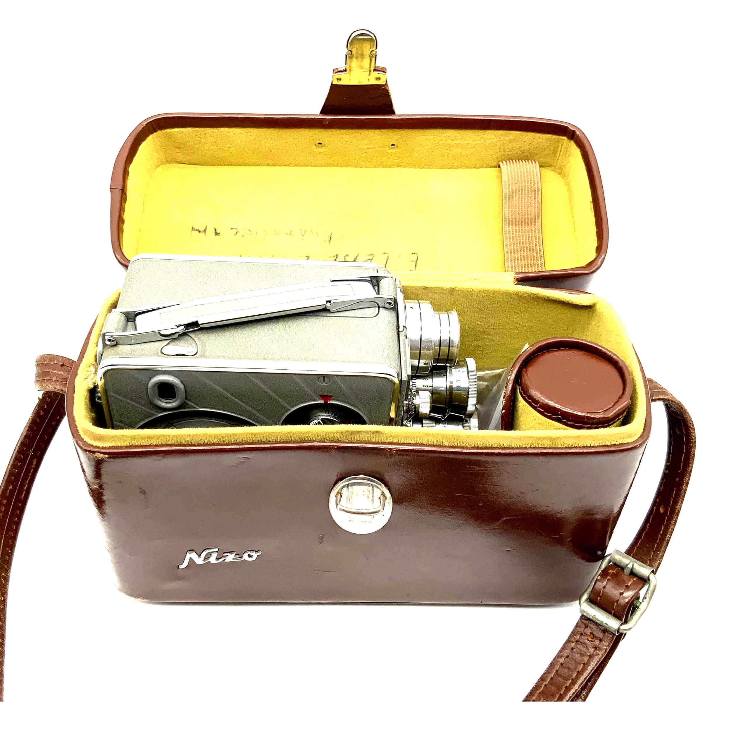 Caméra argentique Braun Nizo Heliomatic 8 S2R avec objectif Super 8 Euron 1:2.8 f=37,5 mm