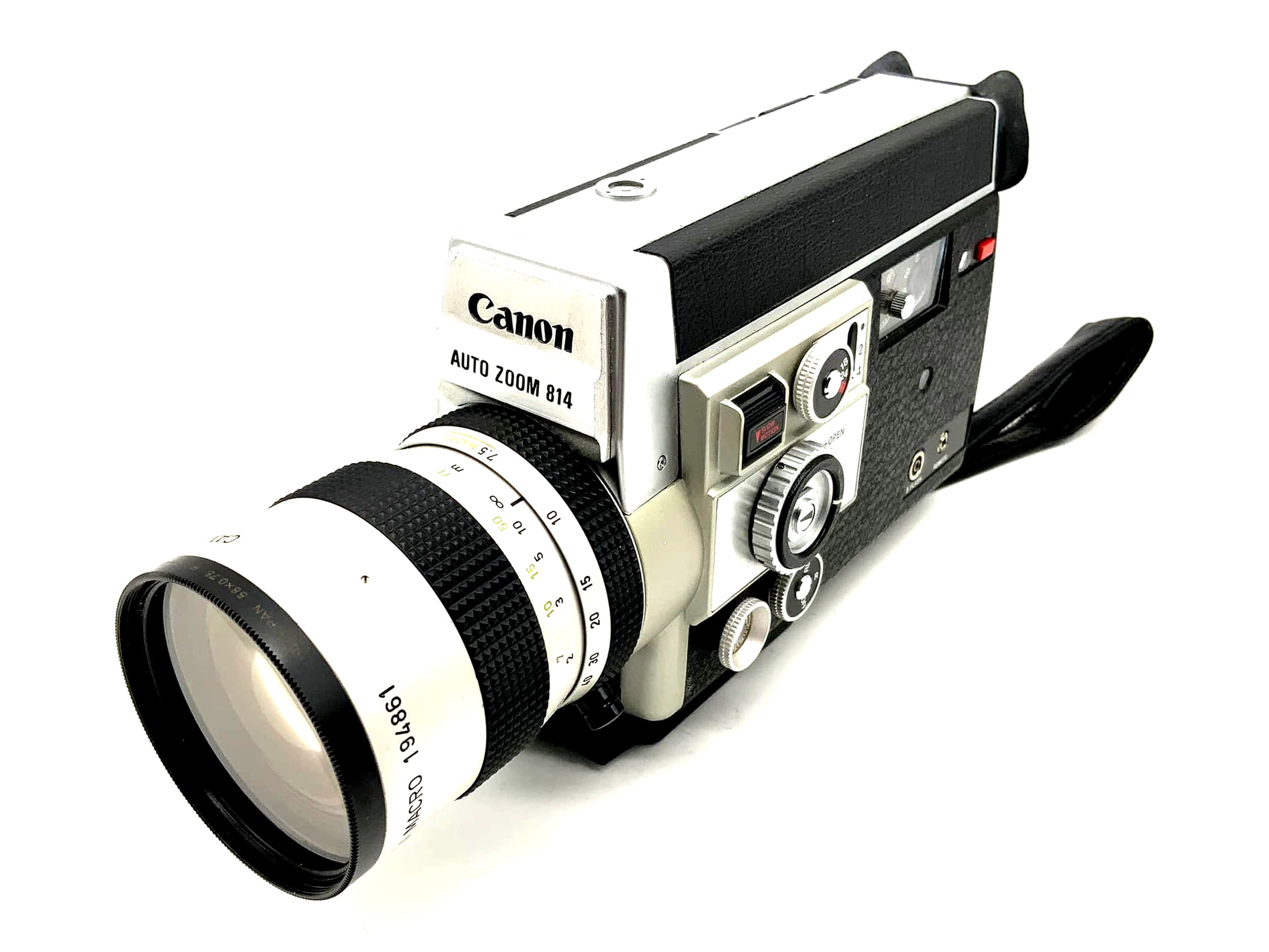 Caméra argentique Canon Auto Zoom 814 C-8 Macro Super 8 7,5-60 mm 1:1,4