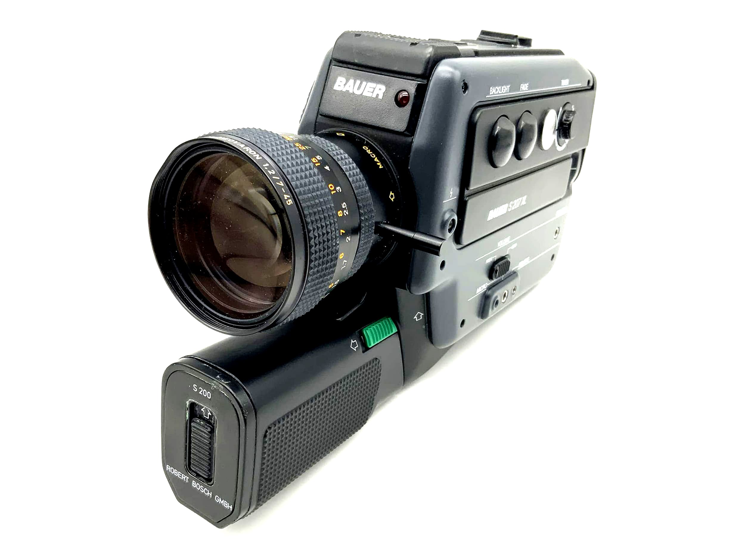 Caméra argentique Braun S 207 XL avec objectif Neovaron 1.2/7-45 Super 8