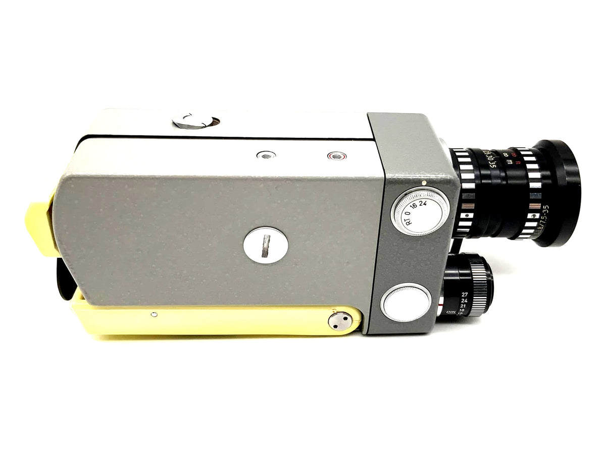 Appareil photo argentique Leitz Leicina 8SV avec objectif Leicina Vario 1:1,8/7,5-35 mm Super 8