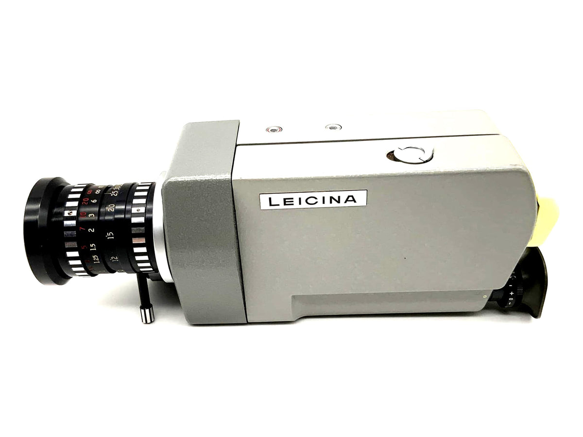 Appareil photo argentique Leitz Leicina 8SV avec objectif Leicina Vario 1:1,8/7,5-35 mm Super 8