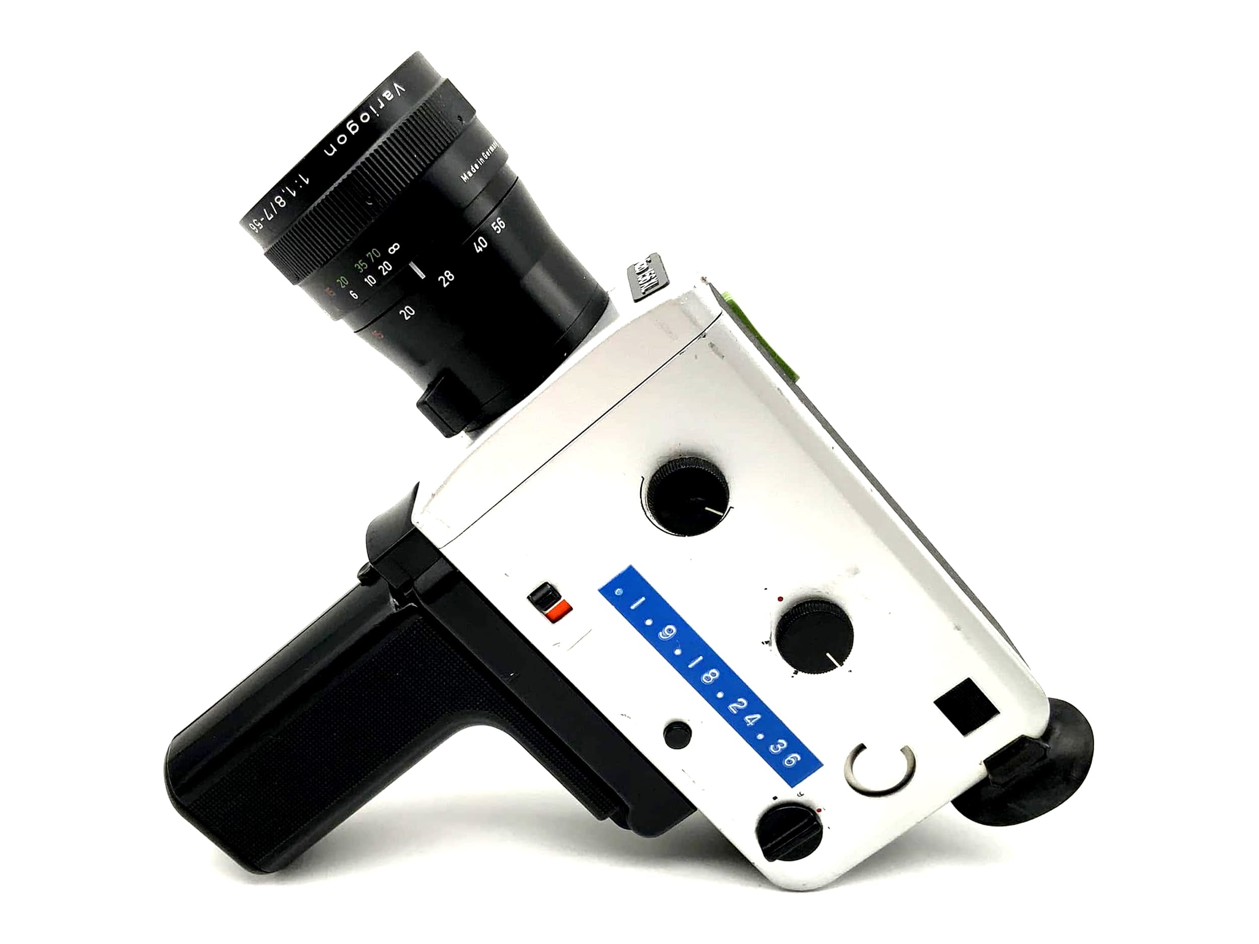 Appareil photo argentique Braun Nizo 156 XL avec objectif Schneider-Kreuznach Variogon 1:1,8/7-56 Super 8